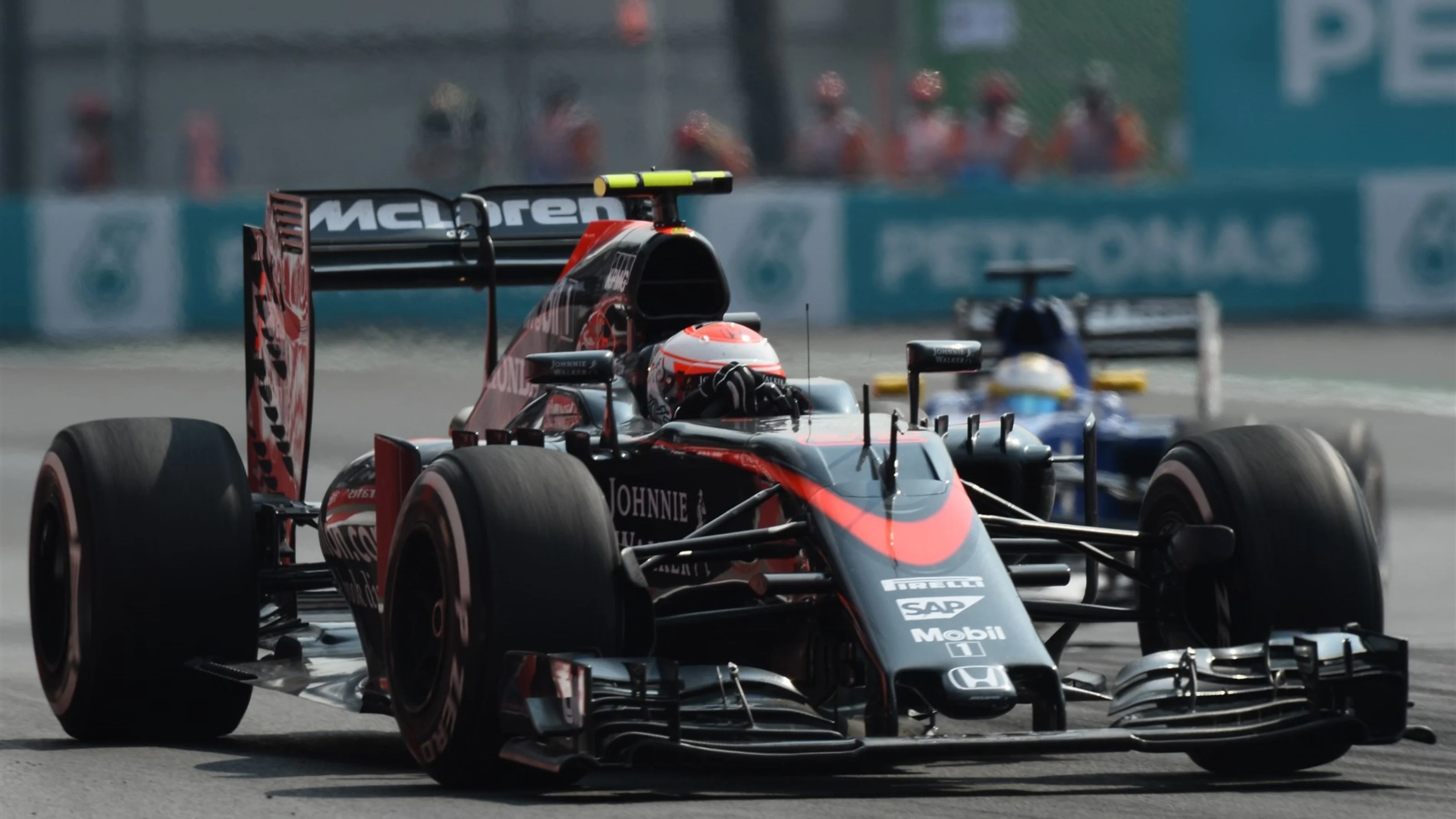 Jenson Button (GBR) McLaren MP4-30 at Formula One World Championship, Rd17, Mexican Grand Prix,