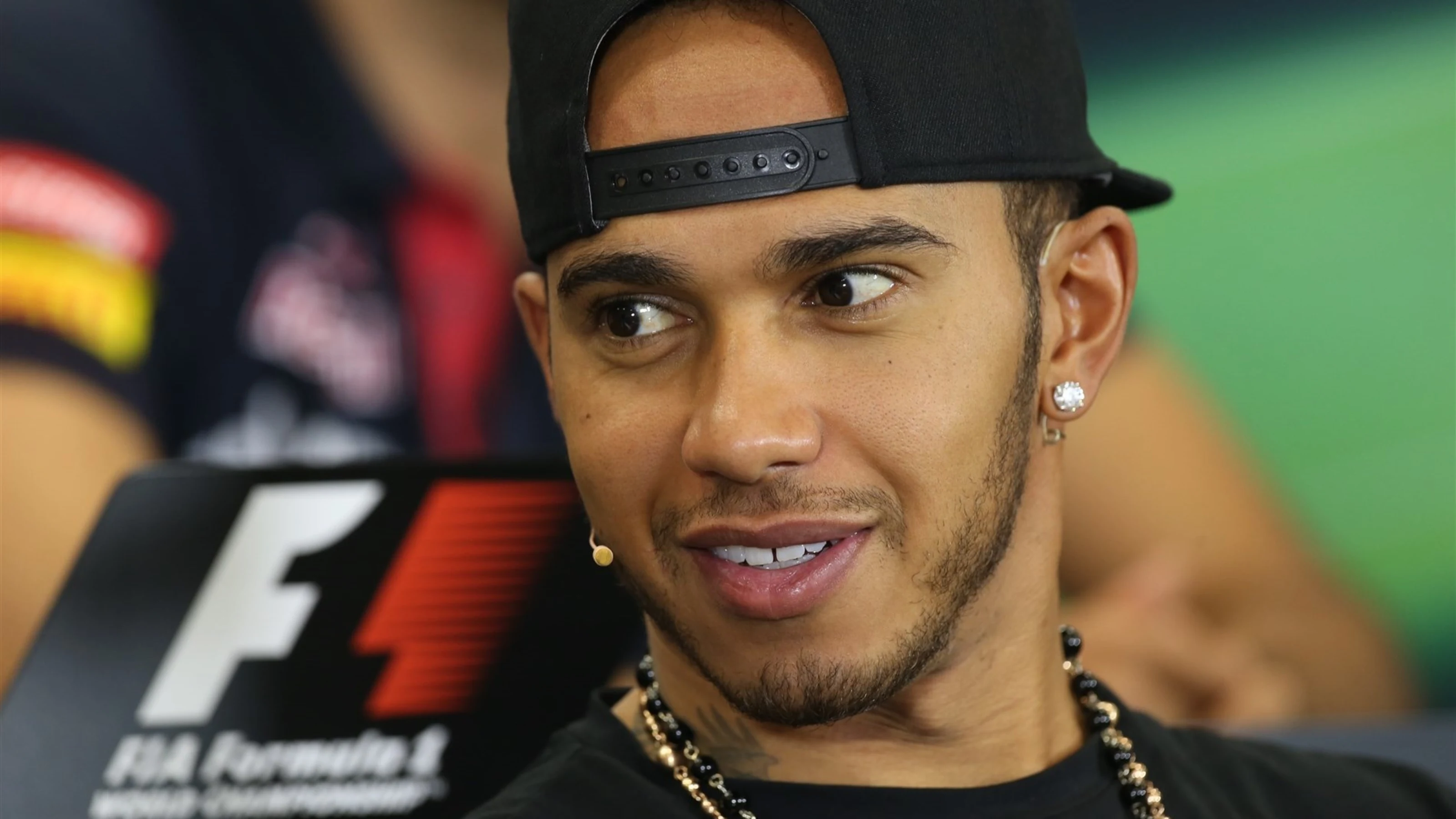 Lewis Hamilton (GBR) Mercedes AMG F1 at the press conference at Formula One World Championship,