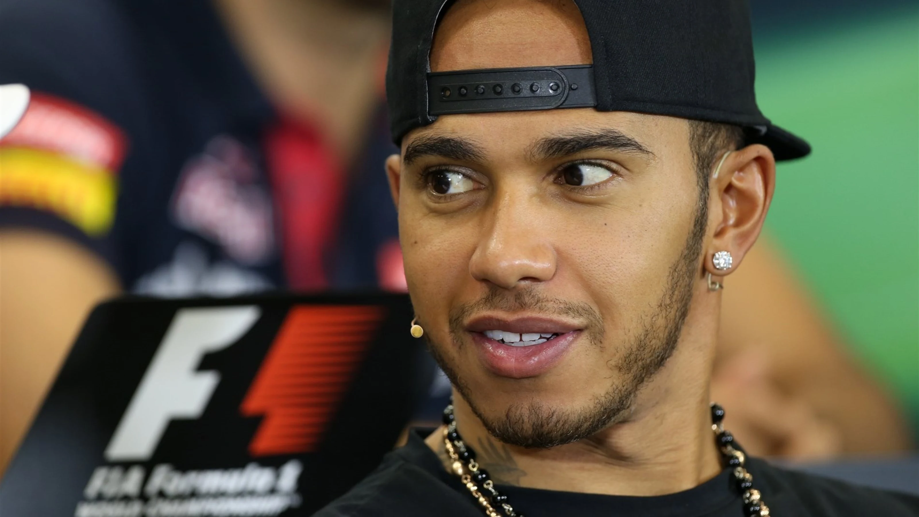 Lewis Hamilton (GBR) Mercedes AMG F1 at the press conference at Formula One World Championship,
