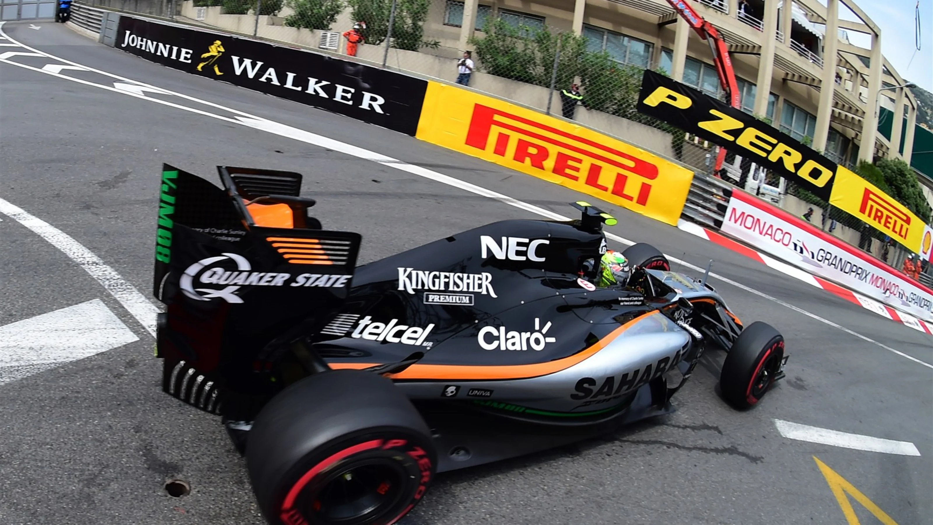 Sergio Perez (MEX) Force India VJM08  at Formula One World Championship, Rd6, Monaco Grand Prix