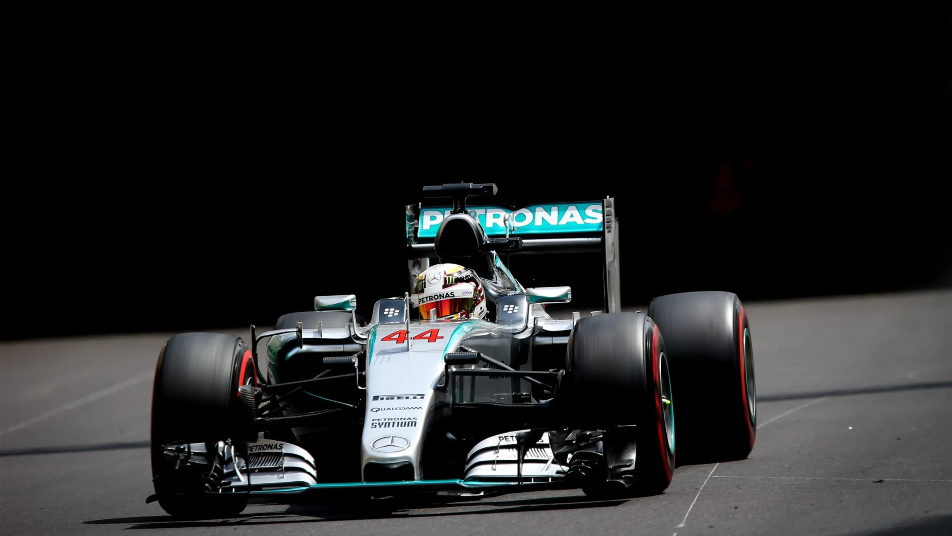 Lewis Hamilton (GBR) Mercedes AMG F1 W06 at Formula One World Championship, Rd6, Monaco Grand Prix