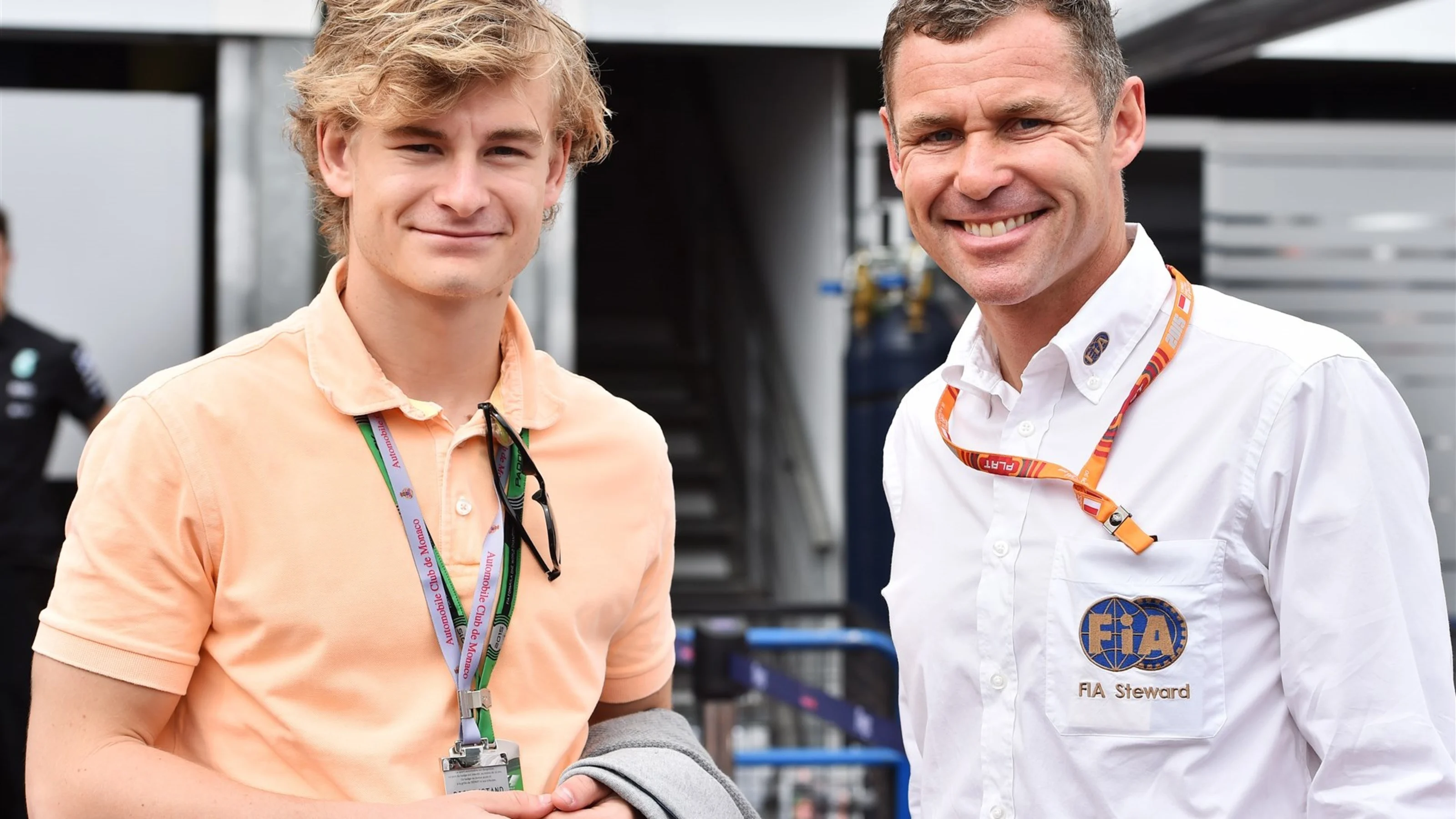 Tom Kristensen (DEN) FIA Steward with his son at Formula One World Championship, Rd6, Monaco Grand