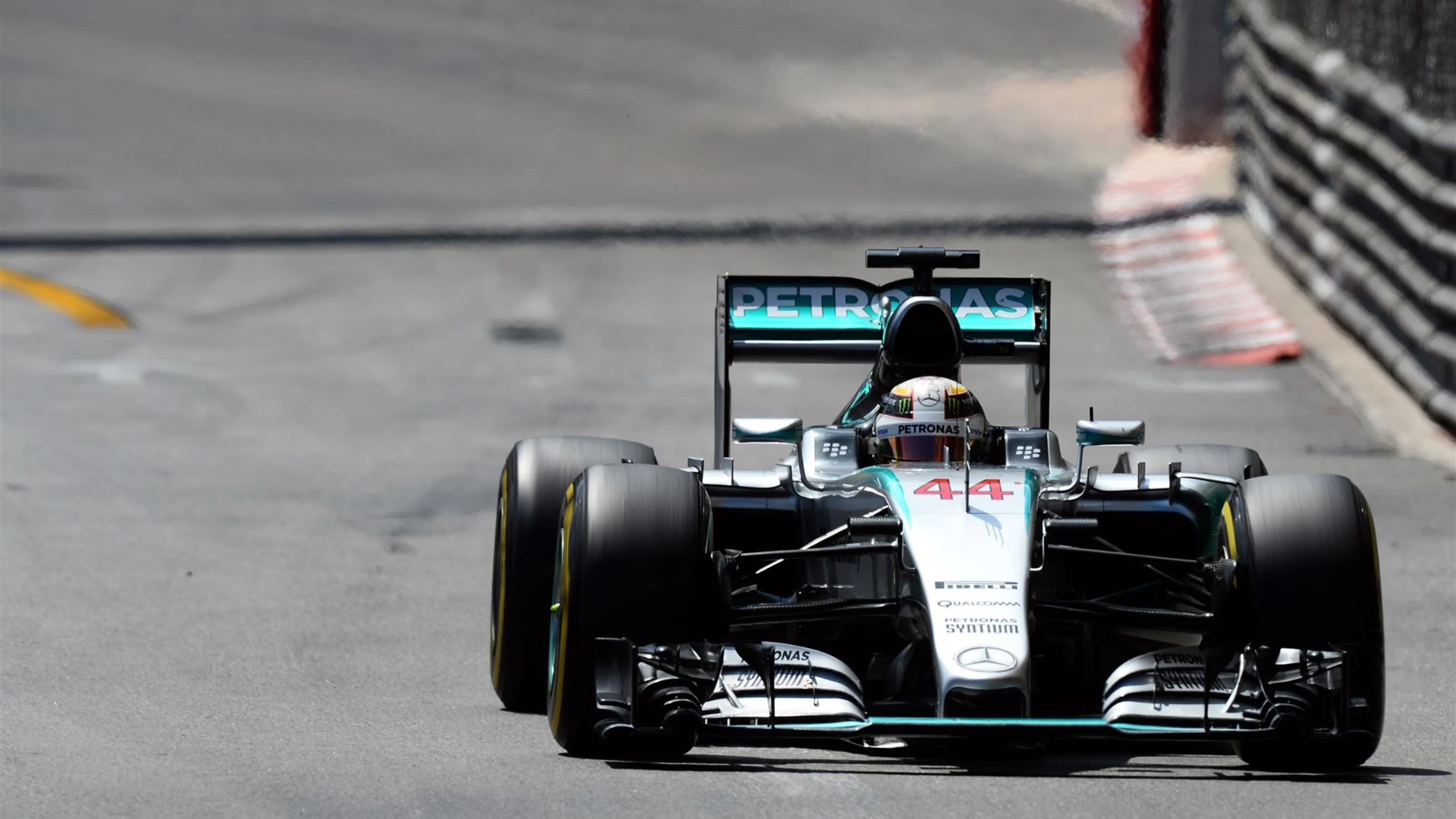 Lewis Hamilton (GBR) Mercedes AMG F1 W06 at Formula One World Championship, Rd6, Monaco Grand Prix