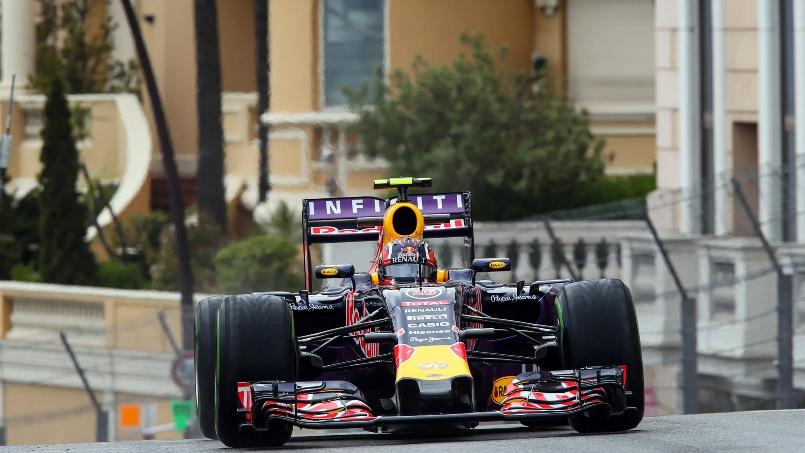 Daniil Kvyat (RUS) Red Bull Racing RB11 at Formula One World Championship, Rd6, Monaco Grand Prix