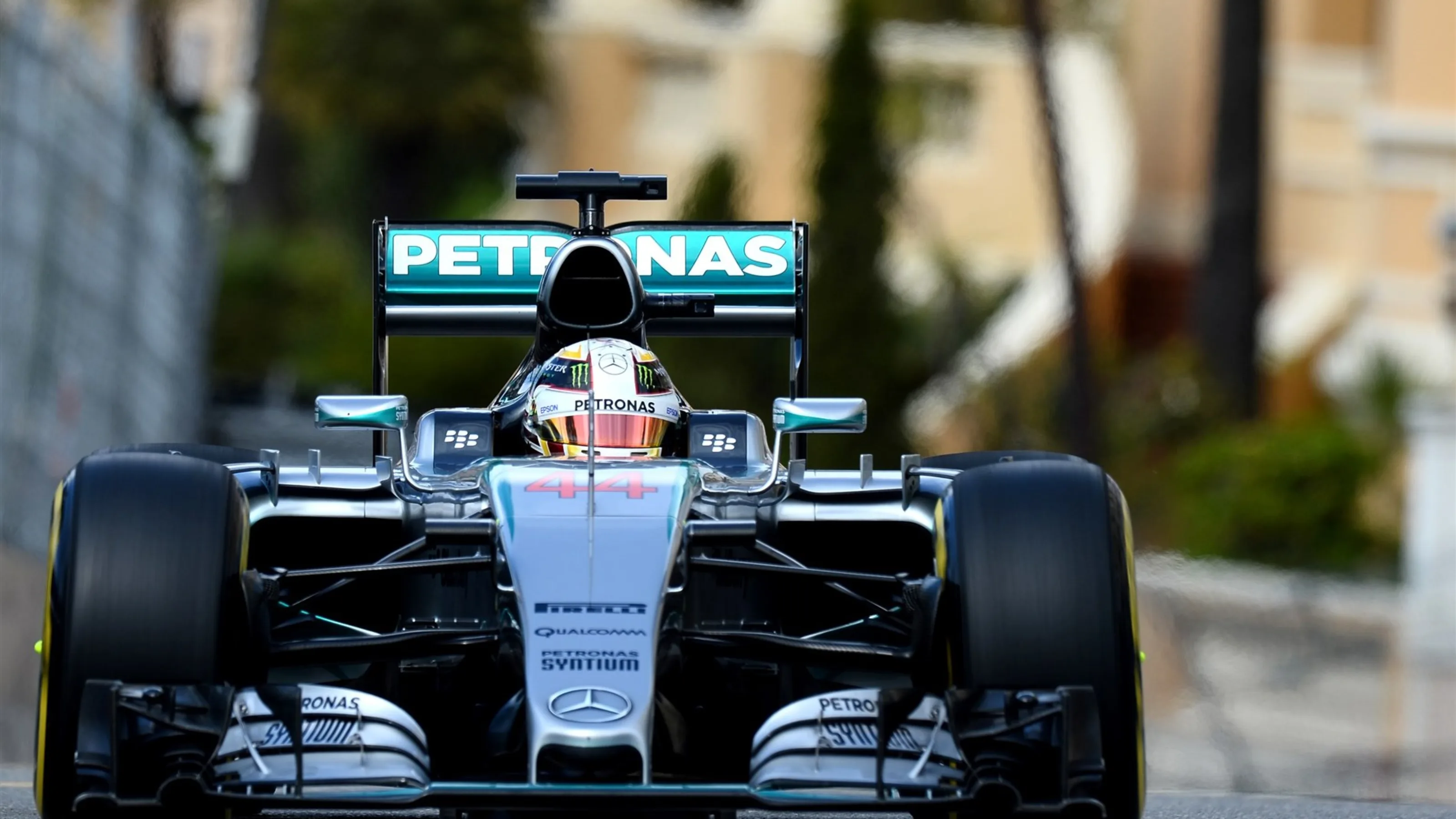 Lewis Hamilton (GBR) Mercedes AMG F1 W06 at Formula One World Championship, Rd6, Monaco Grand Prix