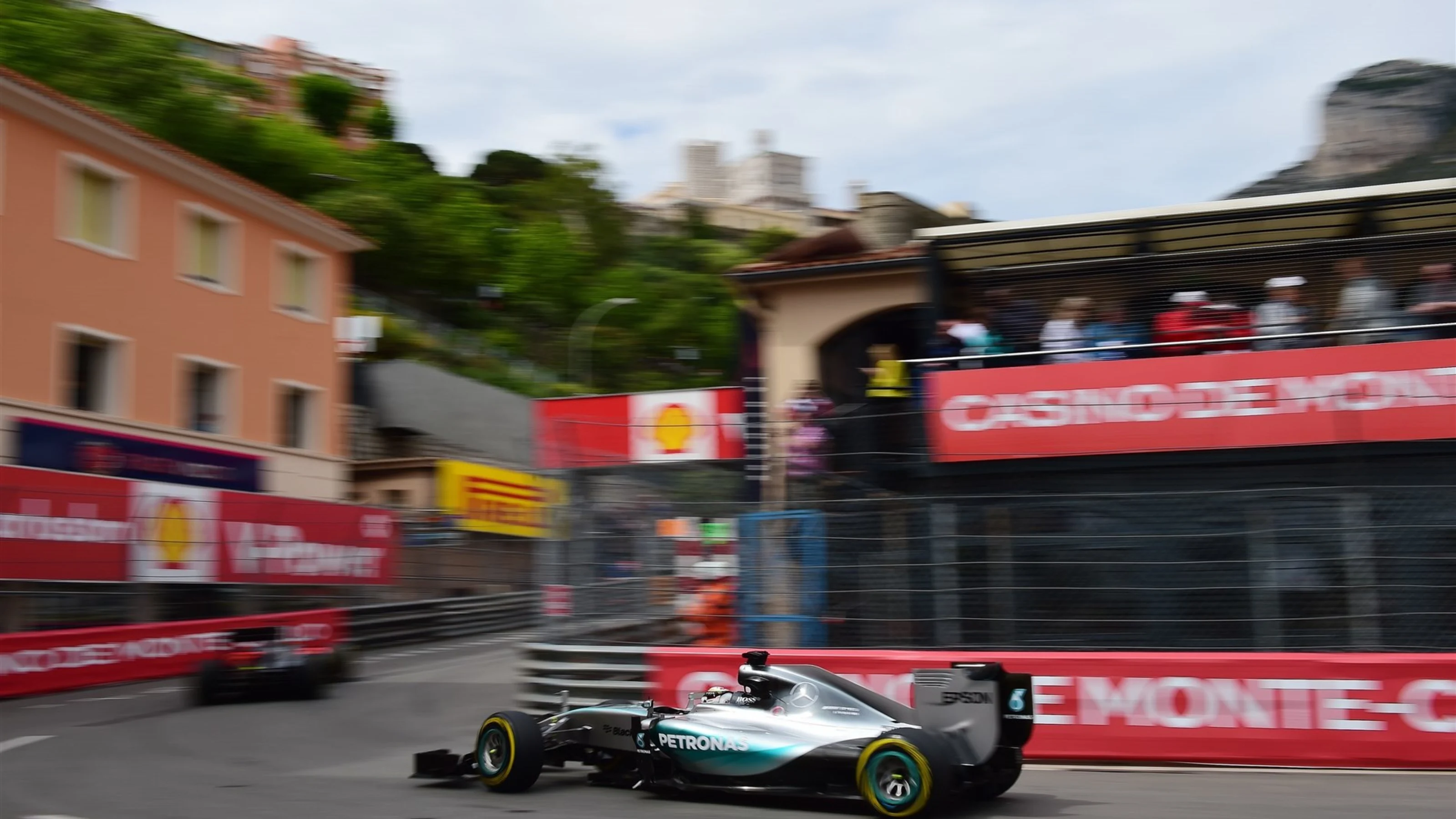 Lewis Hamilton (GBR) Mercedes AMG F1 W06 at Formula One World Championship, Rd6, Monaco Grand Prix