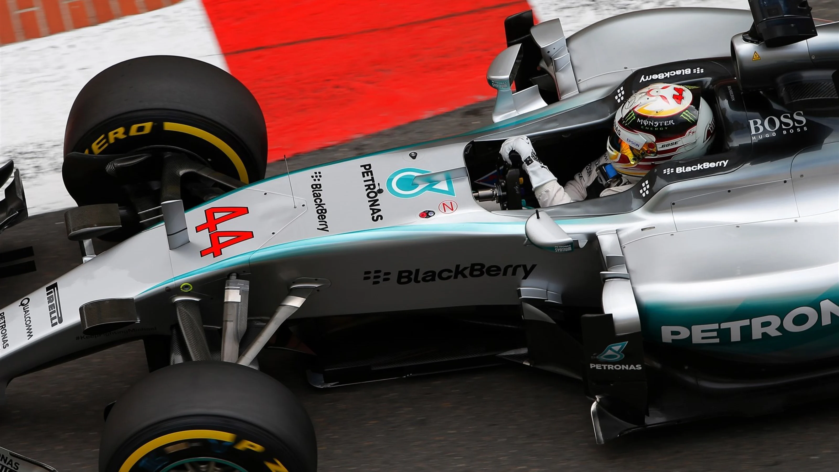 Lewis Hamilton (GBR) Mercedes AMG F1 W06 at Formula One World Championship, Rd6, Monaco Grand Prix