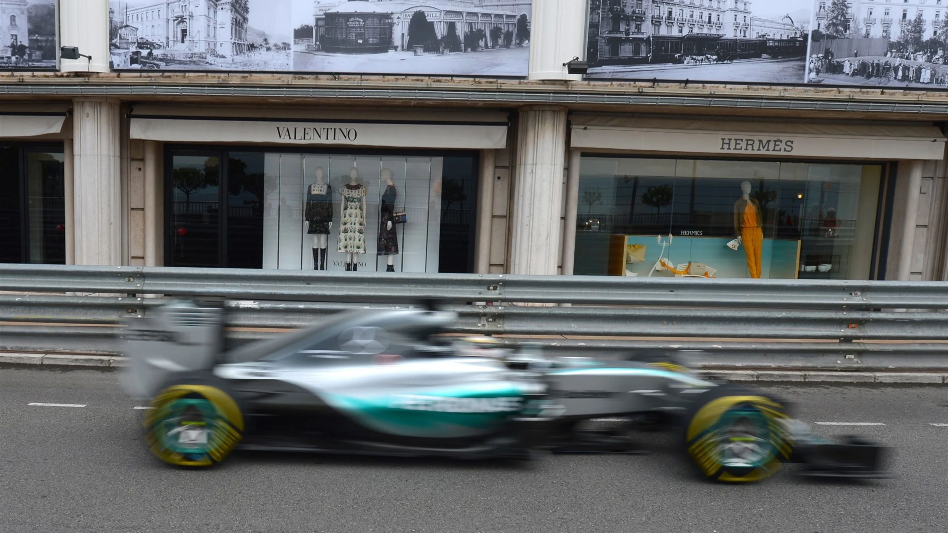 Lewis Hamilton (GBR) Mercedes AMG F1 W06 at Formula One World Championship, Rd6, Monaco Grand Prix