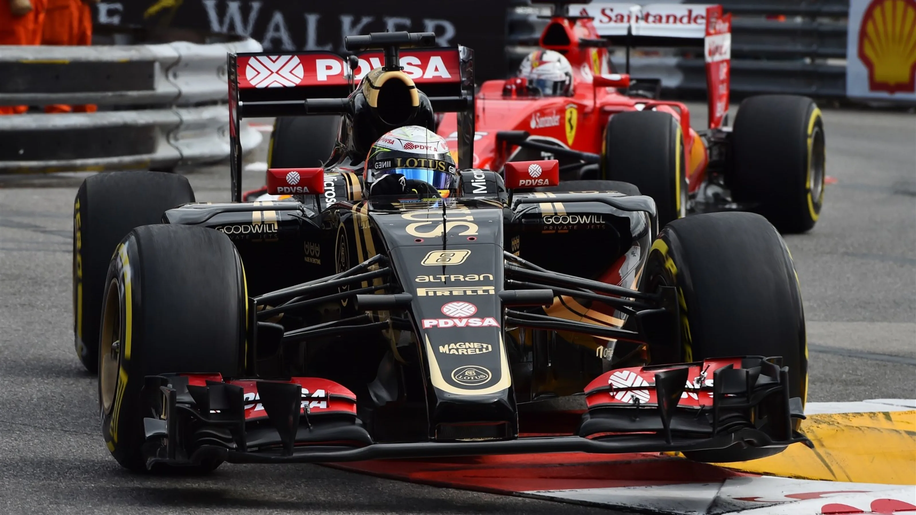 Romain Grosjean (FRA) Lotus E23 Hybrid at Formula One World Championship, Rd6, Monaco Grand Prix