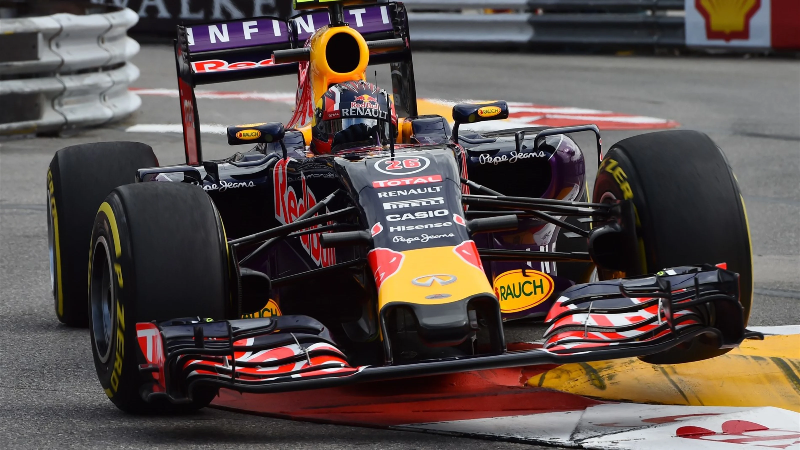 Daniil Kvyat (RUS) Red Bull Racing RB11 at Formula One World Championship, Rd6, Monaco Grand Prix