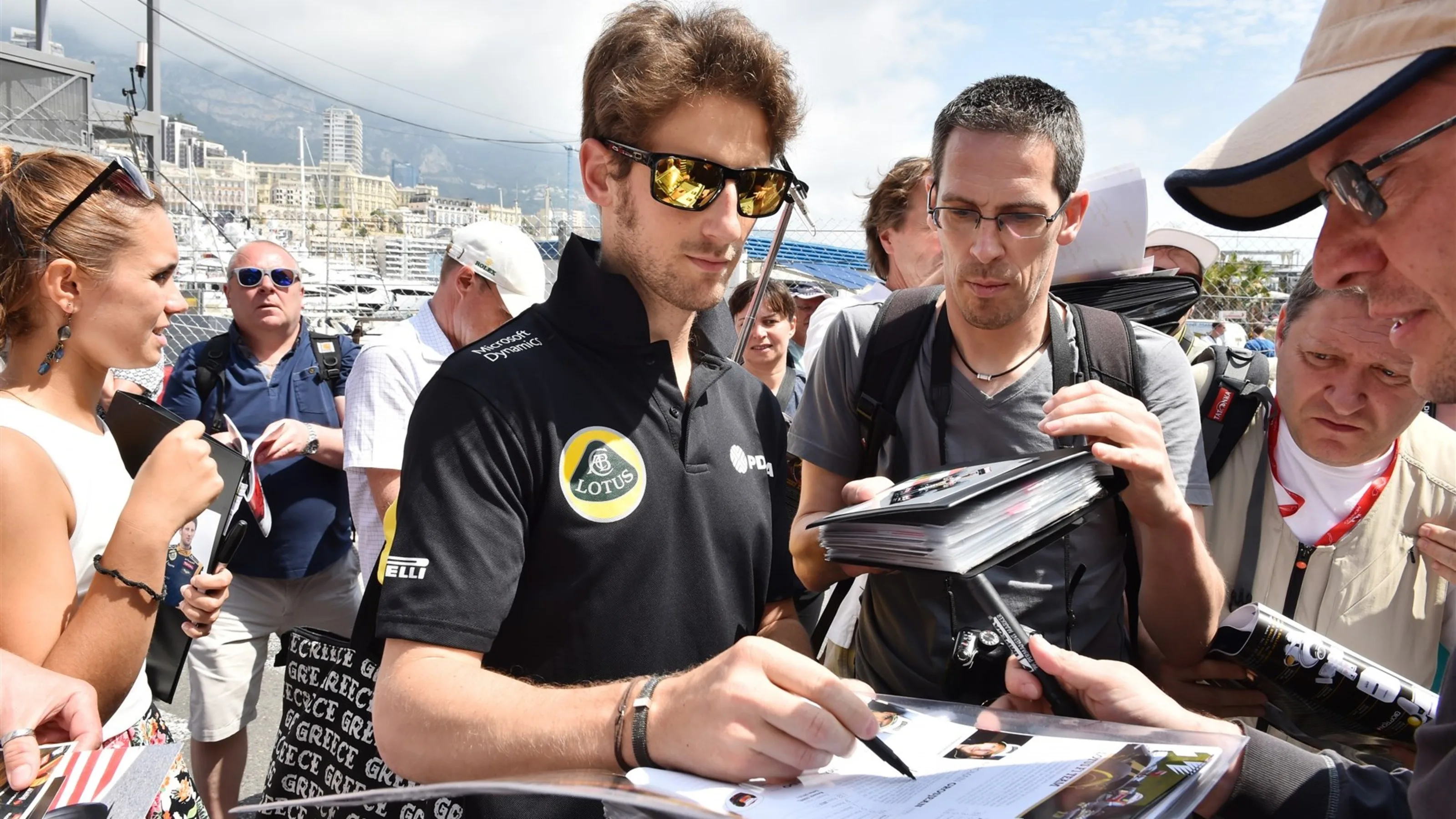 Romain Grosjean (FRA) Lotus F1 at Formula One World Championship, Rd6, Monaco Grand Prix