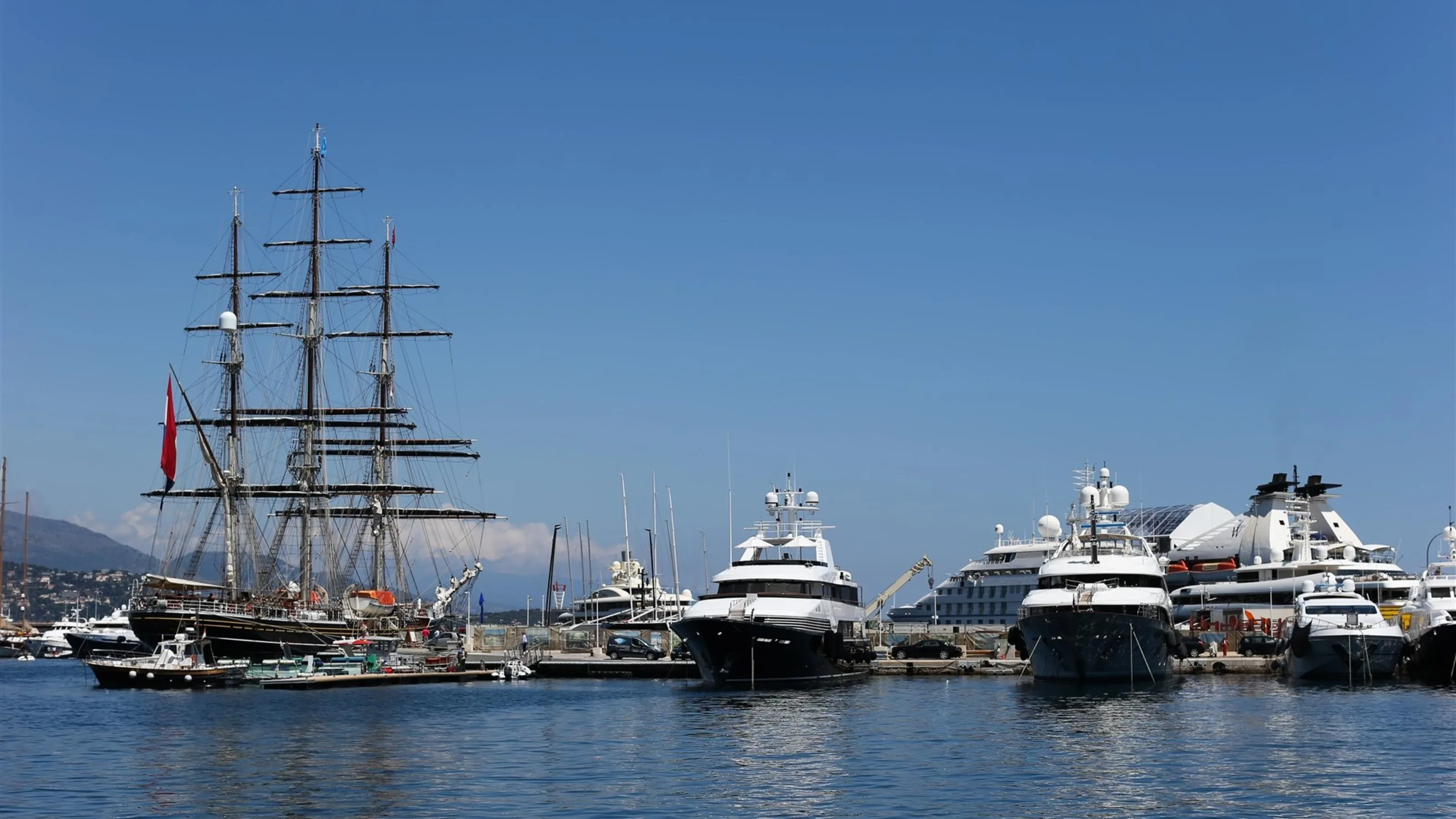 Boats in the harbour at Formula One World Championship, Rd6, Monaco Grand Prix Preparations,