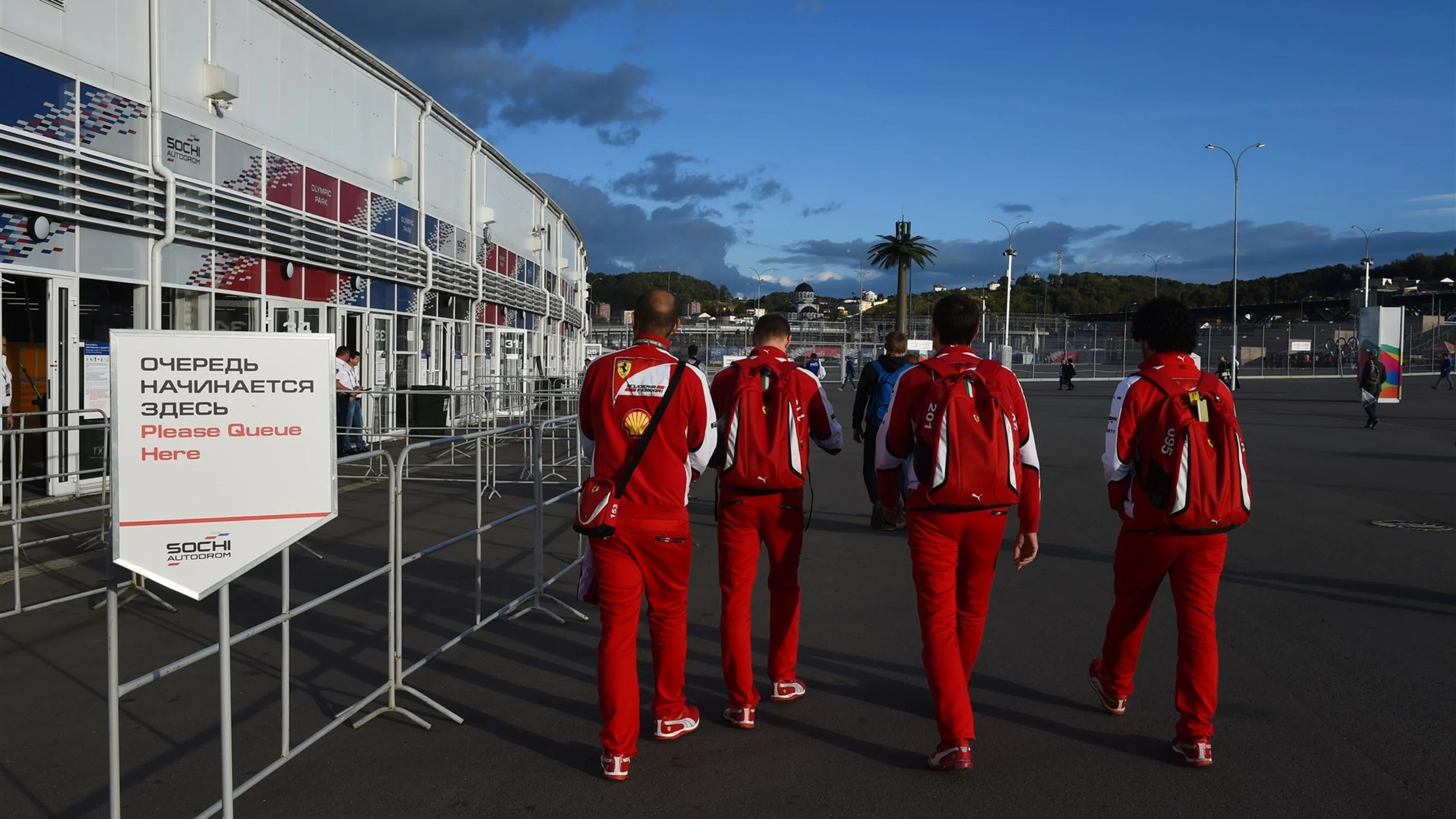 Ferrari personel at Formula One World Championship, Rd15, Russian Grand Prix, Practice, Sochi