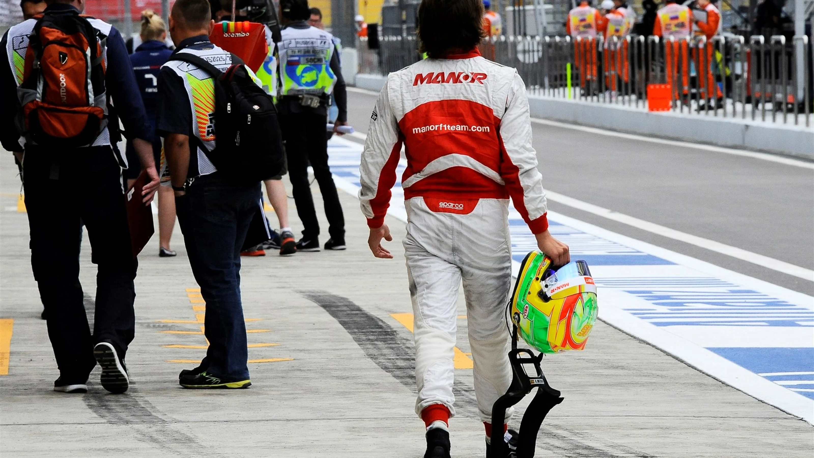 Roberto Merhi (ESP) Manor GP at Formula One World Championship, Rd15, Russian Grand Prix, Practice,