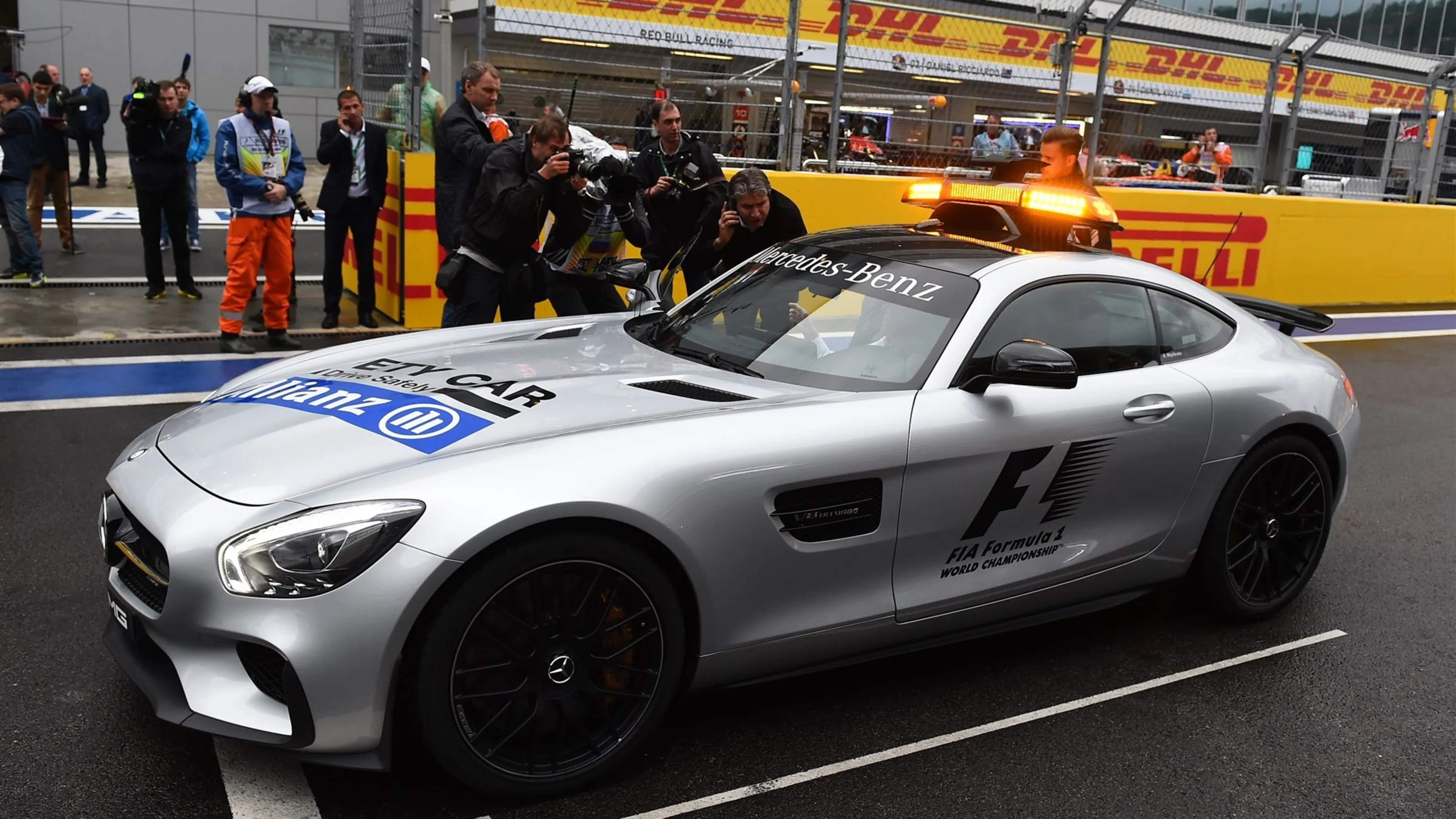 Dmitry Kozak (RUS) Deputy Prime Minister of the Russian Federation in the Safety Car at Formula One