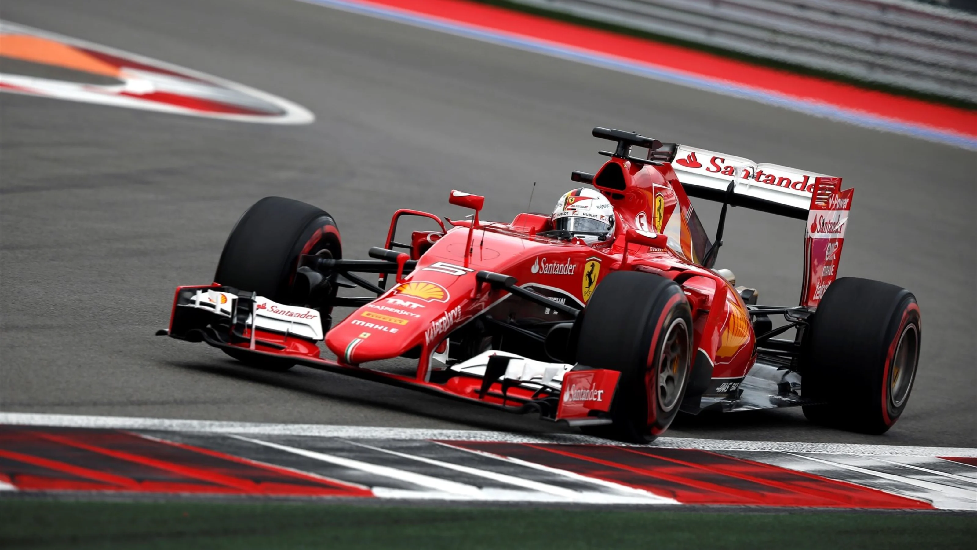 Sebastian Vettel (GER) Ferrari SF15-T at Formula One World Championship, Rd15, Russian Grand Prix,