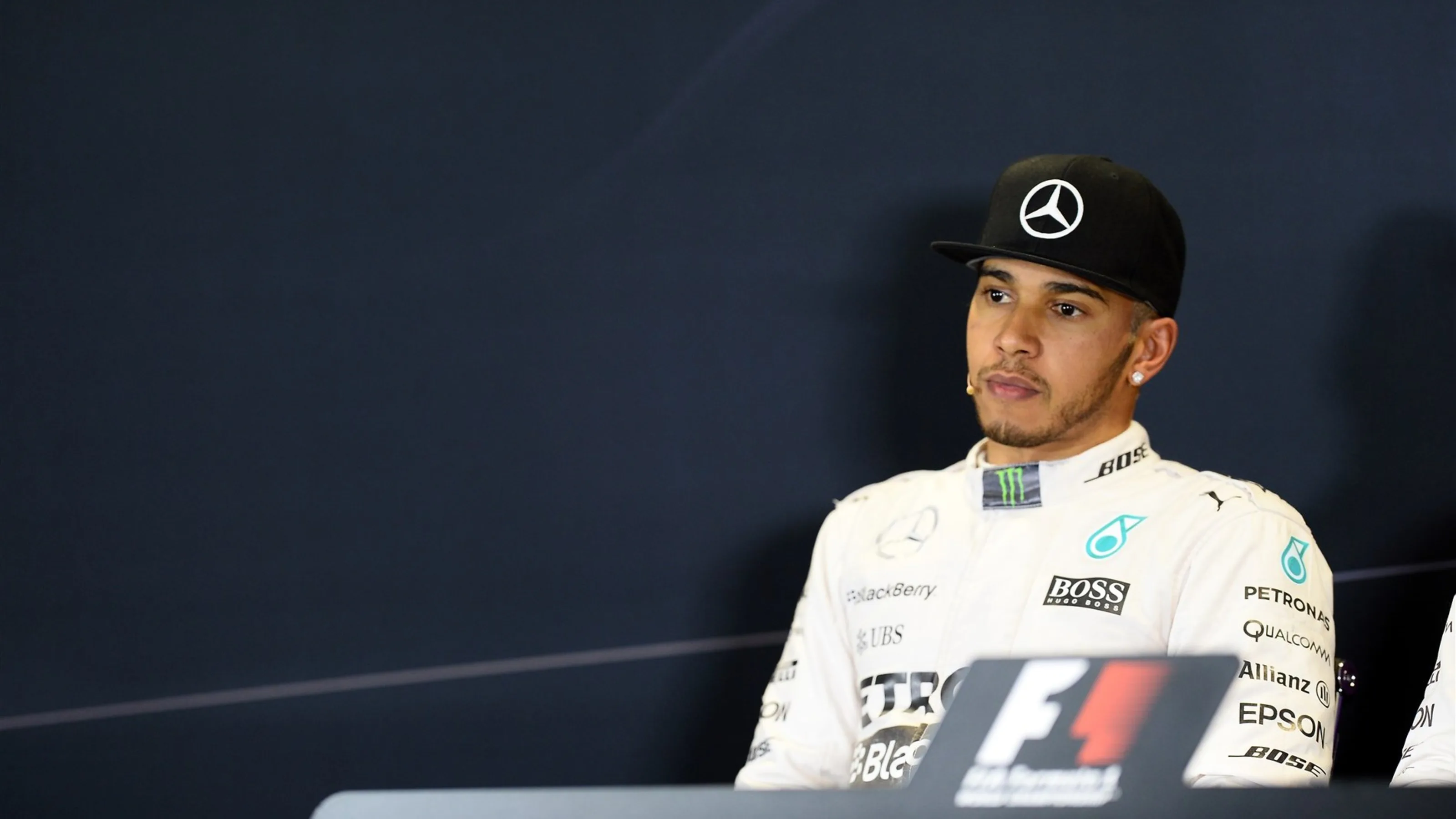 Lewis Hamilton (GBR) Mercedes AMG F1 in the press conference at Formula One World Championship,