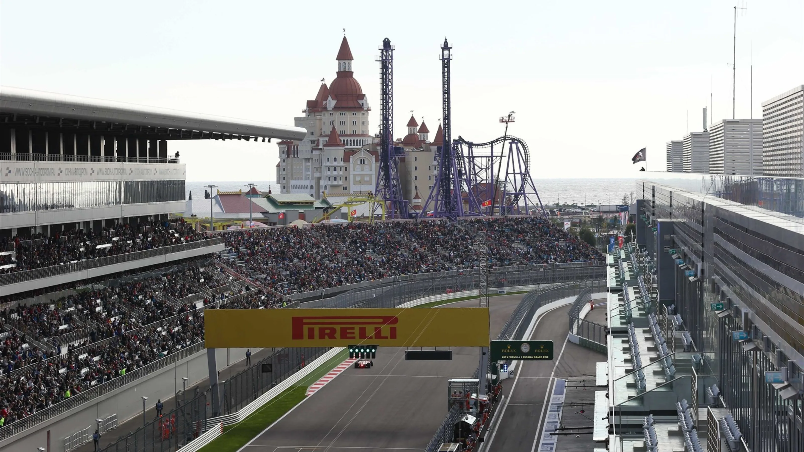 Sebastian Vettel (GER) Ferrari SF15-T at Formula One World Championship, Rd15, Russian Grand Prix,