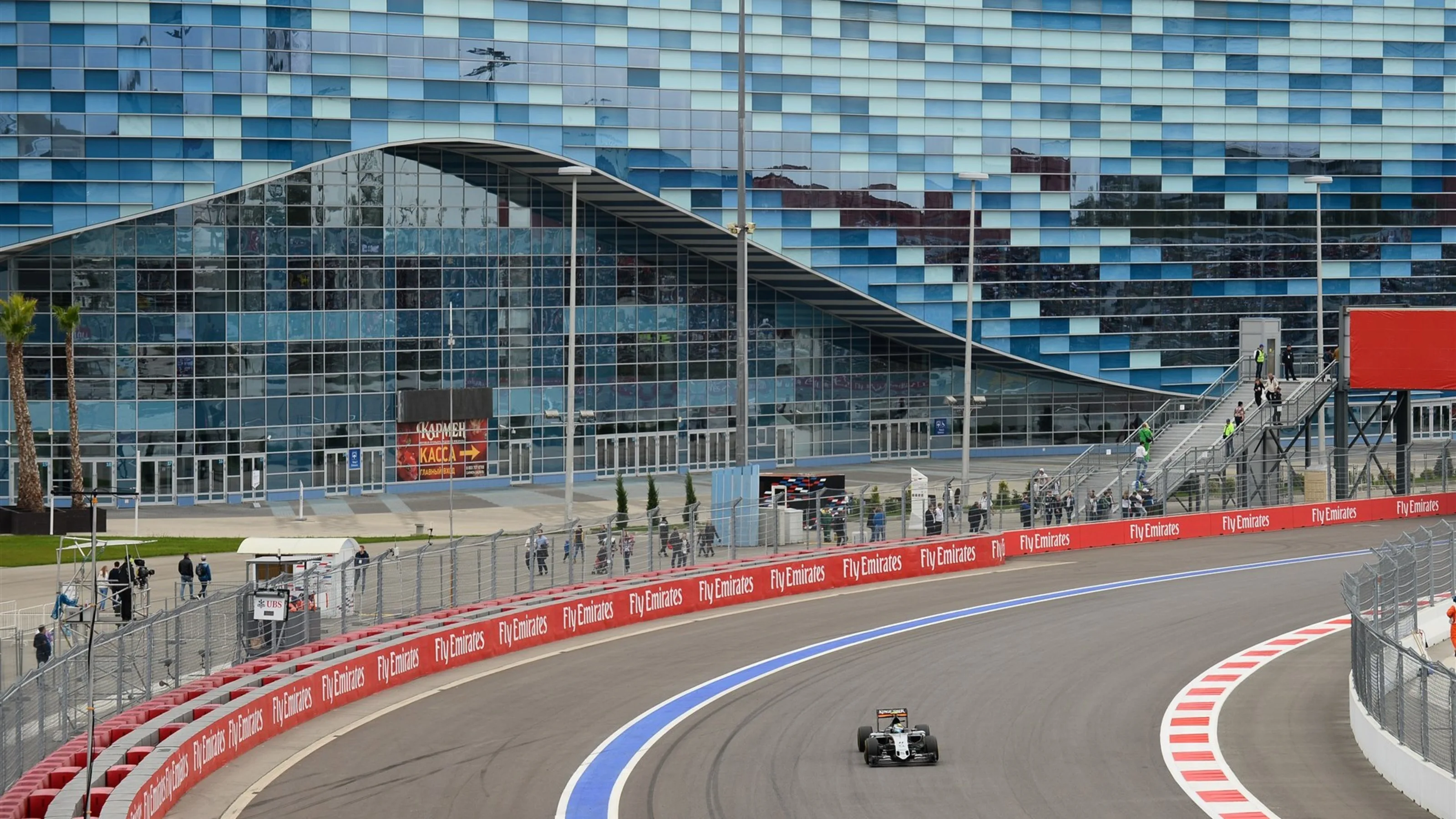 Sergio Perez (MEX) Force India VJM08 at Formula One World Championship, Rd15, Russian Grand Prix,