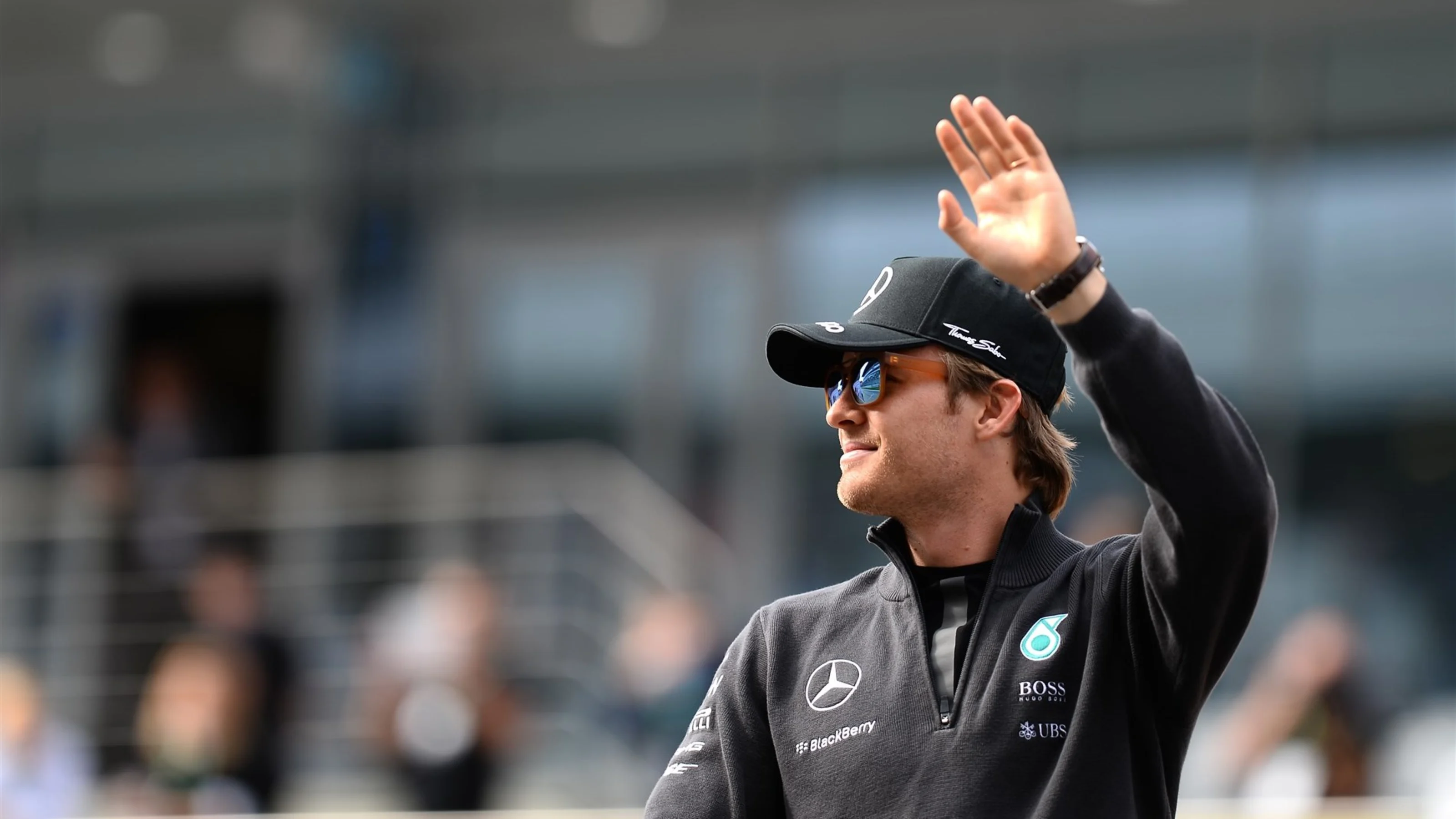 Nico Rosberg (GER) Mercedes AMG F1 during the drivers parade at Formula One World Championship,