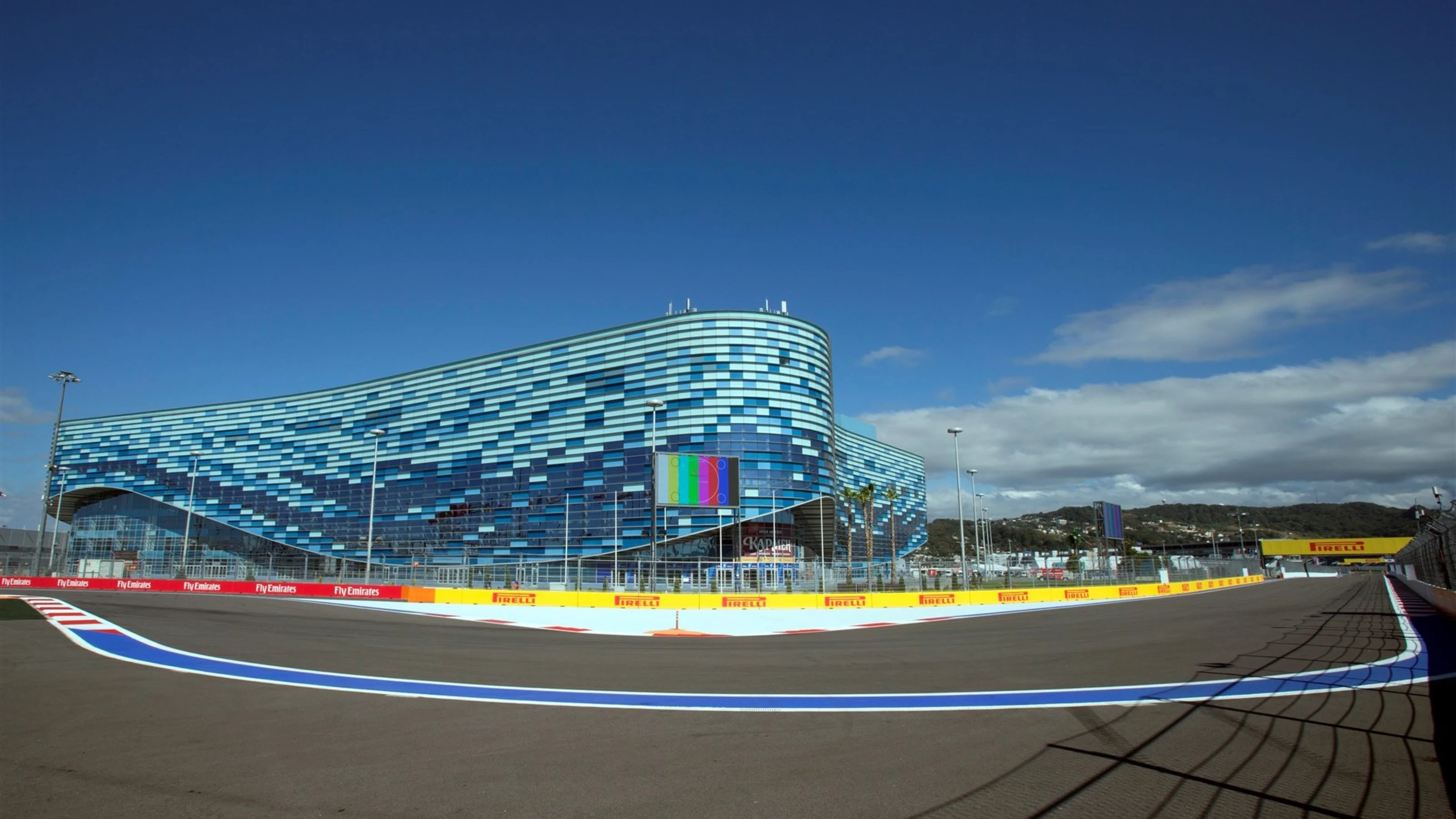 Track view at Formula One World Championship, Rd15, Russian Grand Prix, Preparations, Sochi