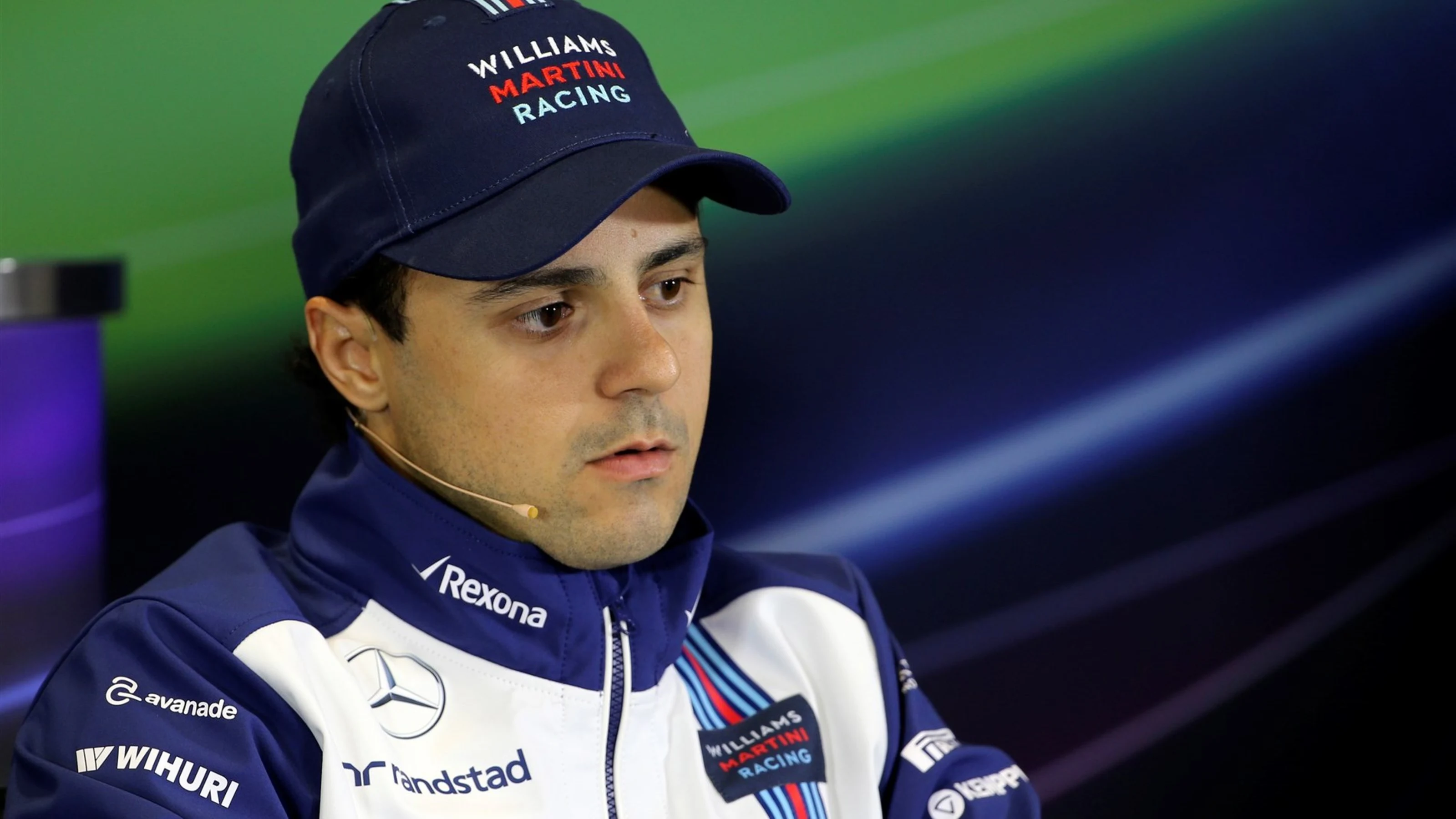 Felipe Massa (BRA) Williams in the press conference at Formula One World Championship, Rd15,