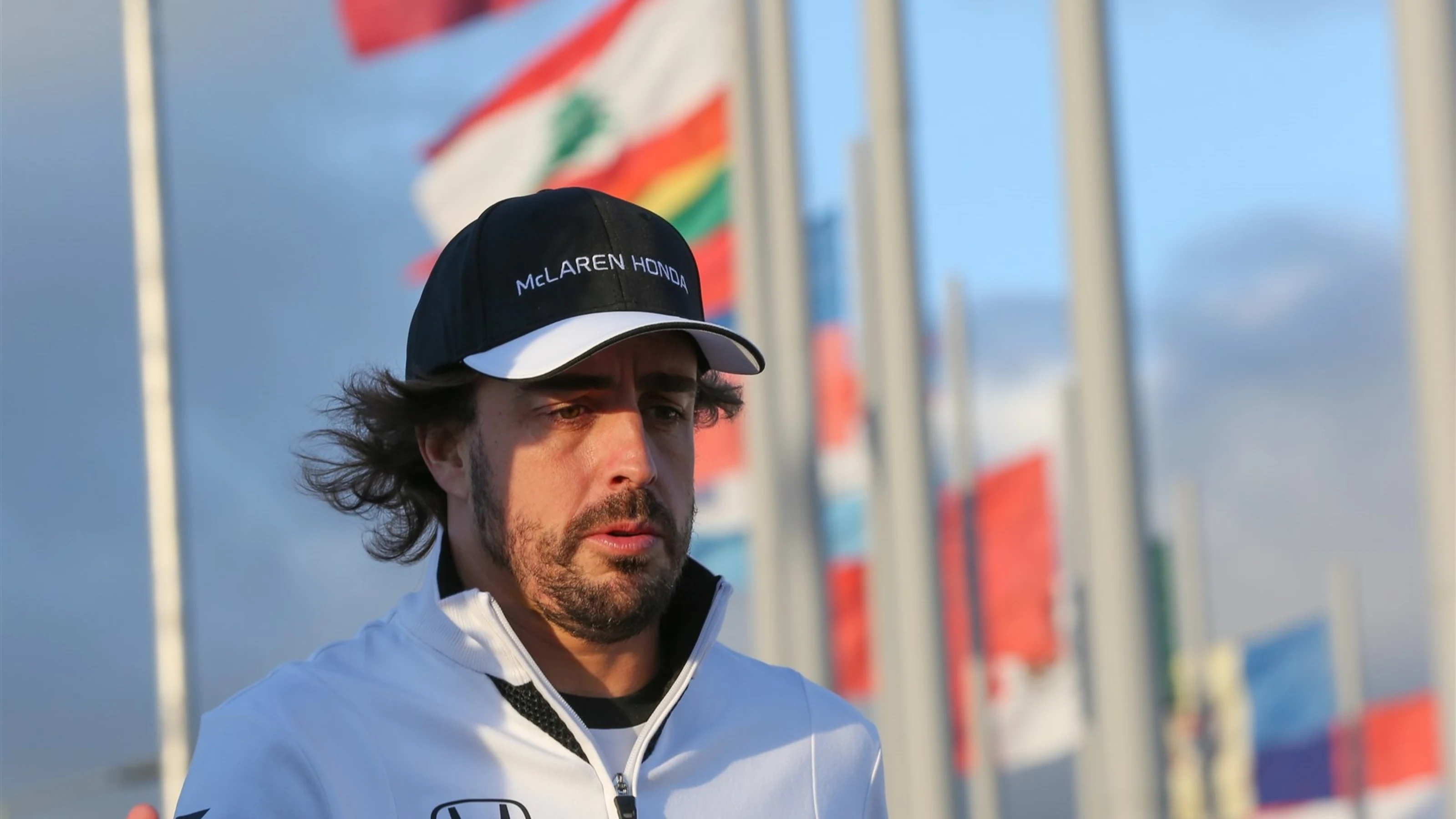 Fernando Alonso (ESP) McLaren walks the track at Formula One World Championship, Rd15, Russian
