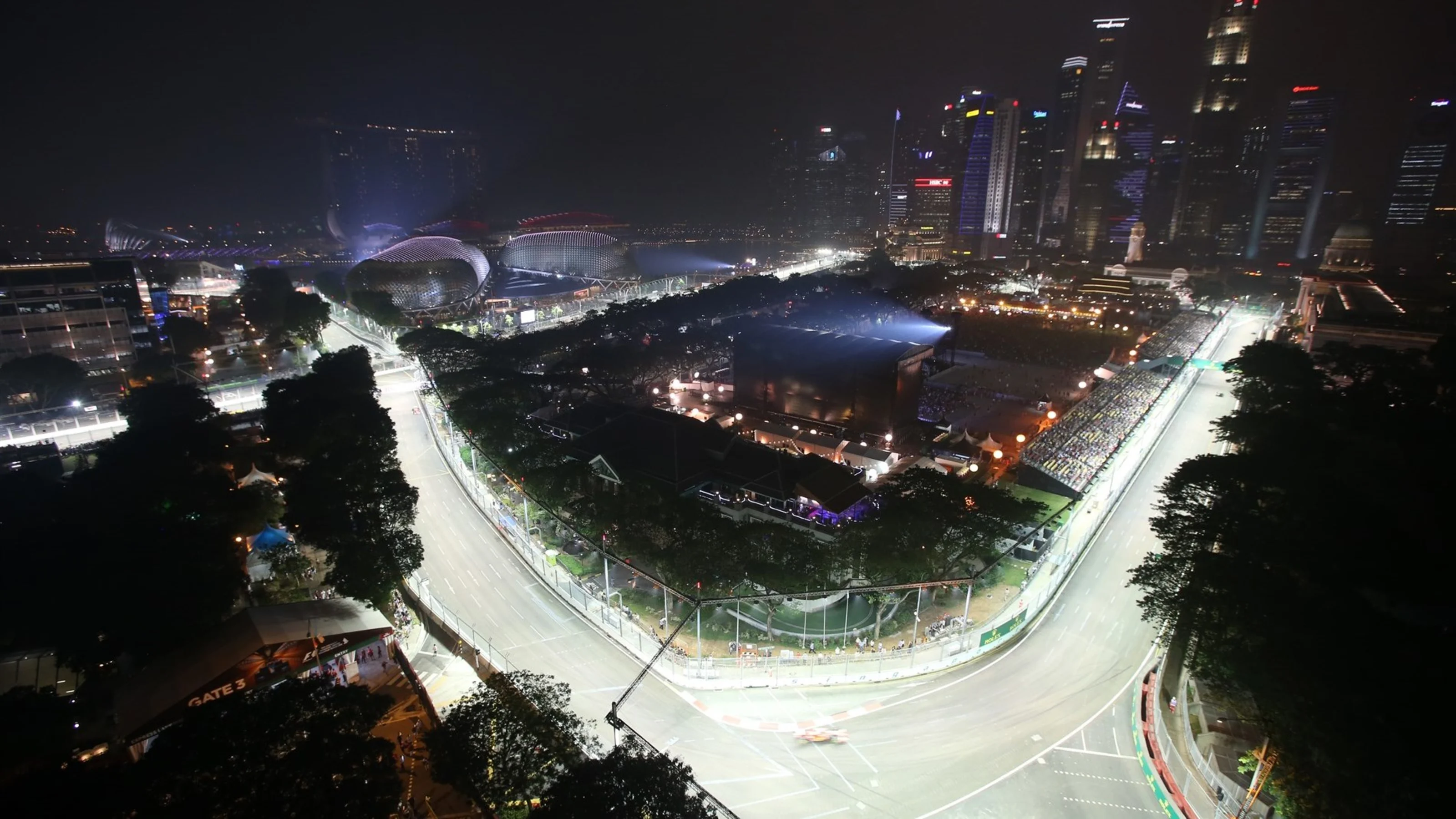 Scenic track view at Formula One World Championship, Rd13, Singapore Grand Prix, Practice, Marina