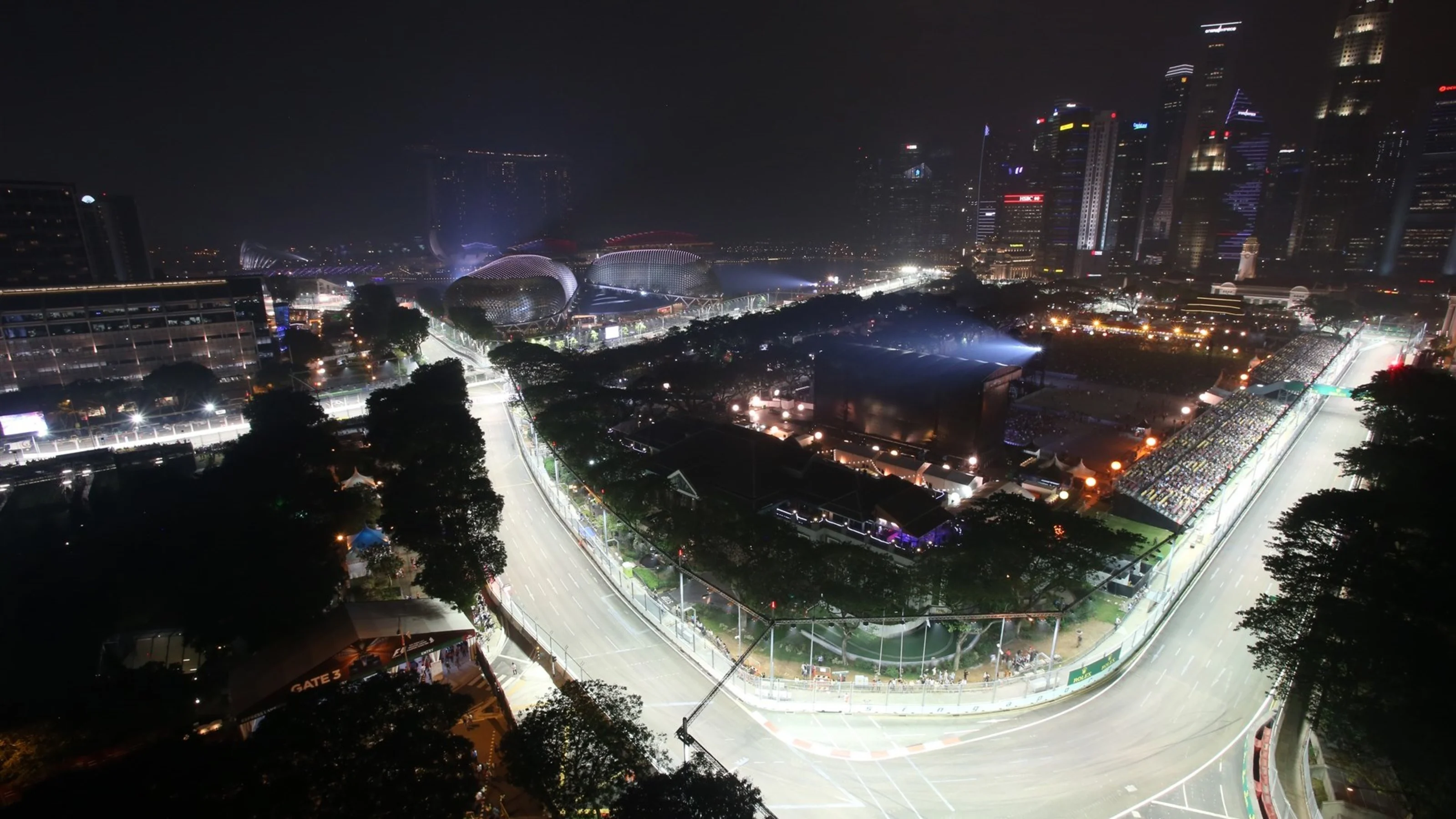 Scenic track view at Formula One World Championship, Rd13, Singapore Grand Prix, Practice, Marina
