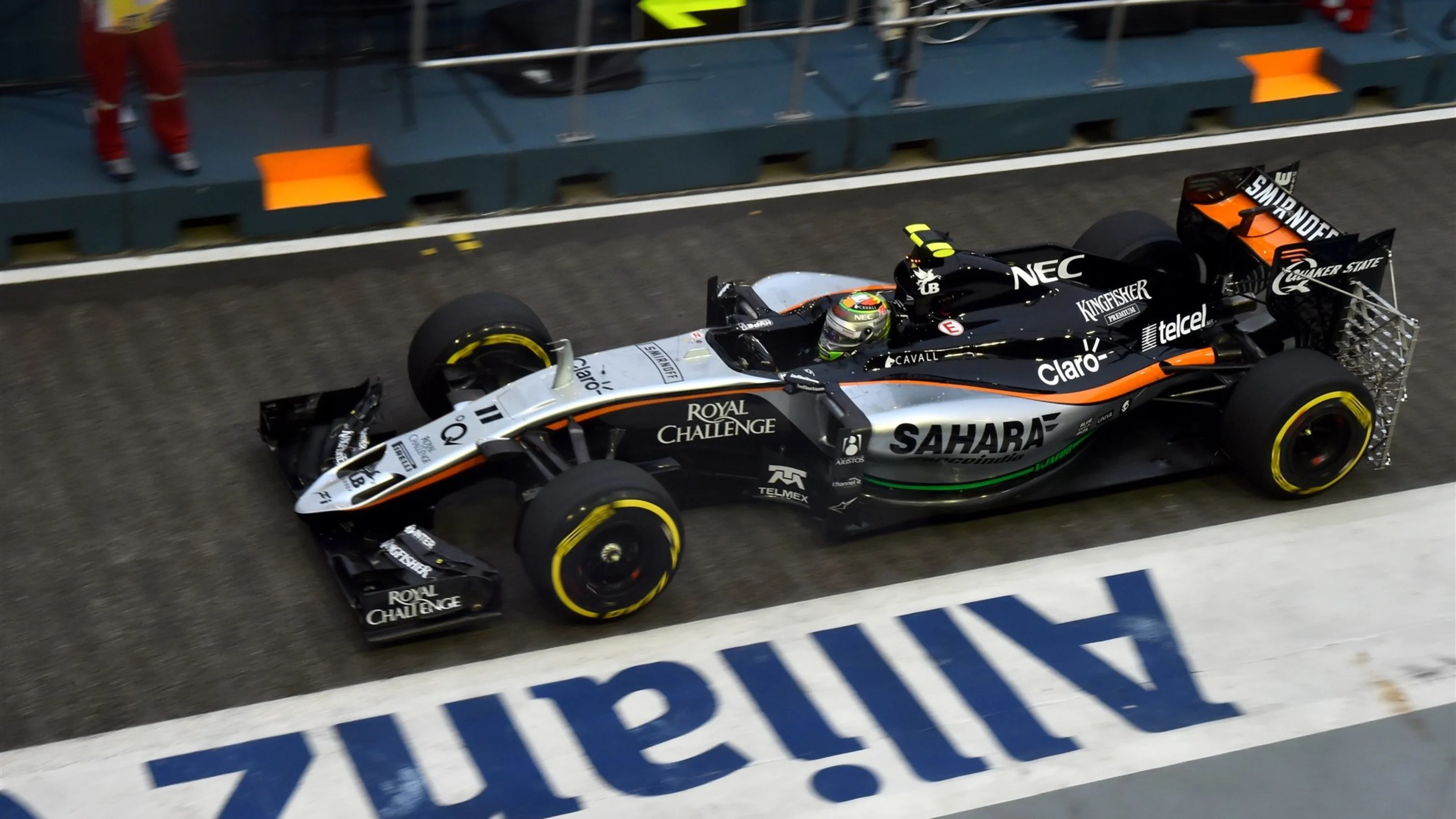 Sergio Perez (MEX) Force India VJM08 at Formula One World Championship, Rd13, Singapore Grand Prix,