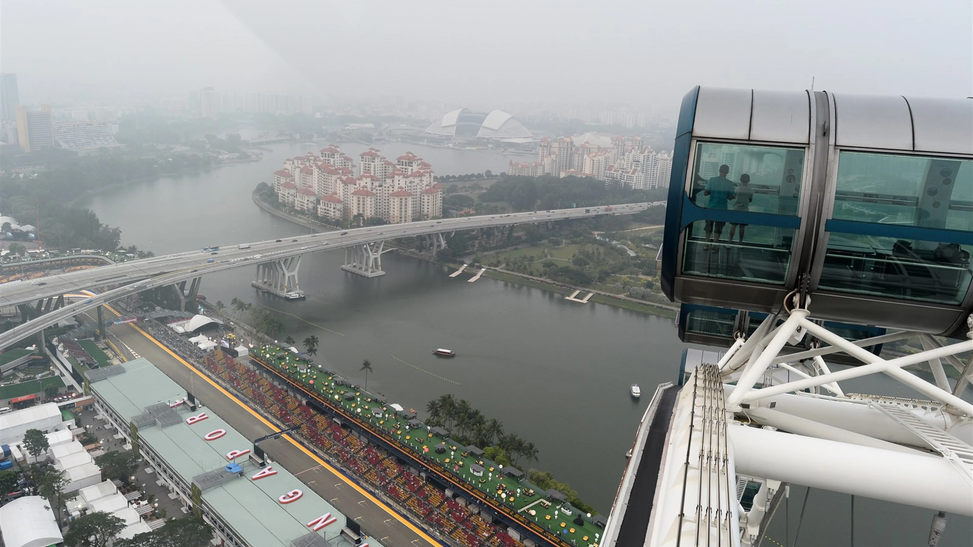 Scenic view at Formula One World Championship, Rd13, Singapore Grand Prix, Practice, Marina Bay