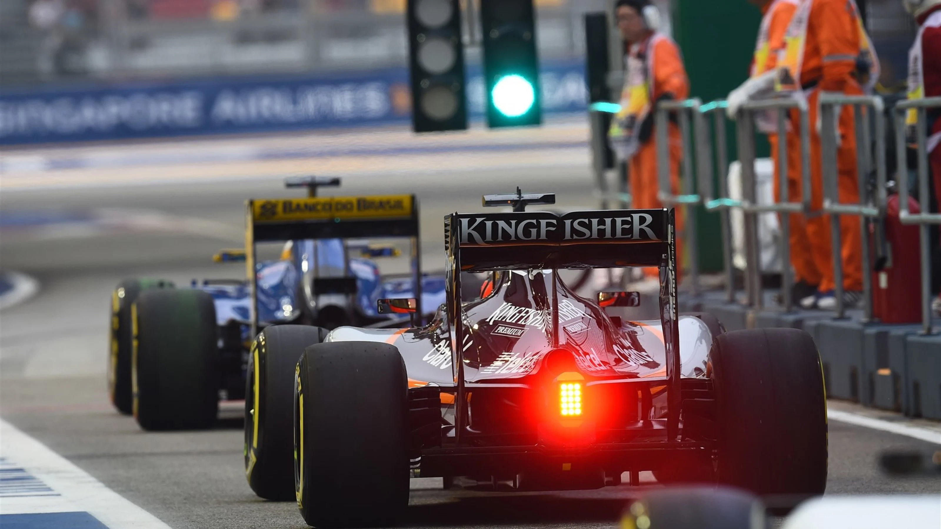 Nico Hulkenberg (GER) Force India VJM08 at Formula One World Championship, Rd13, Singapore Grand