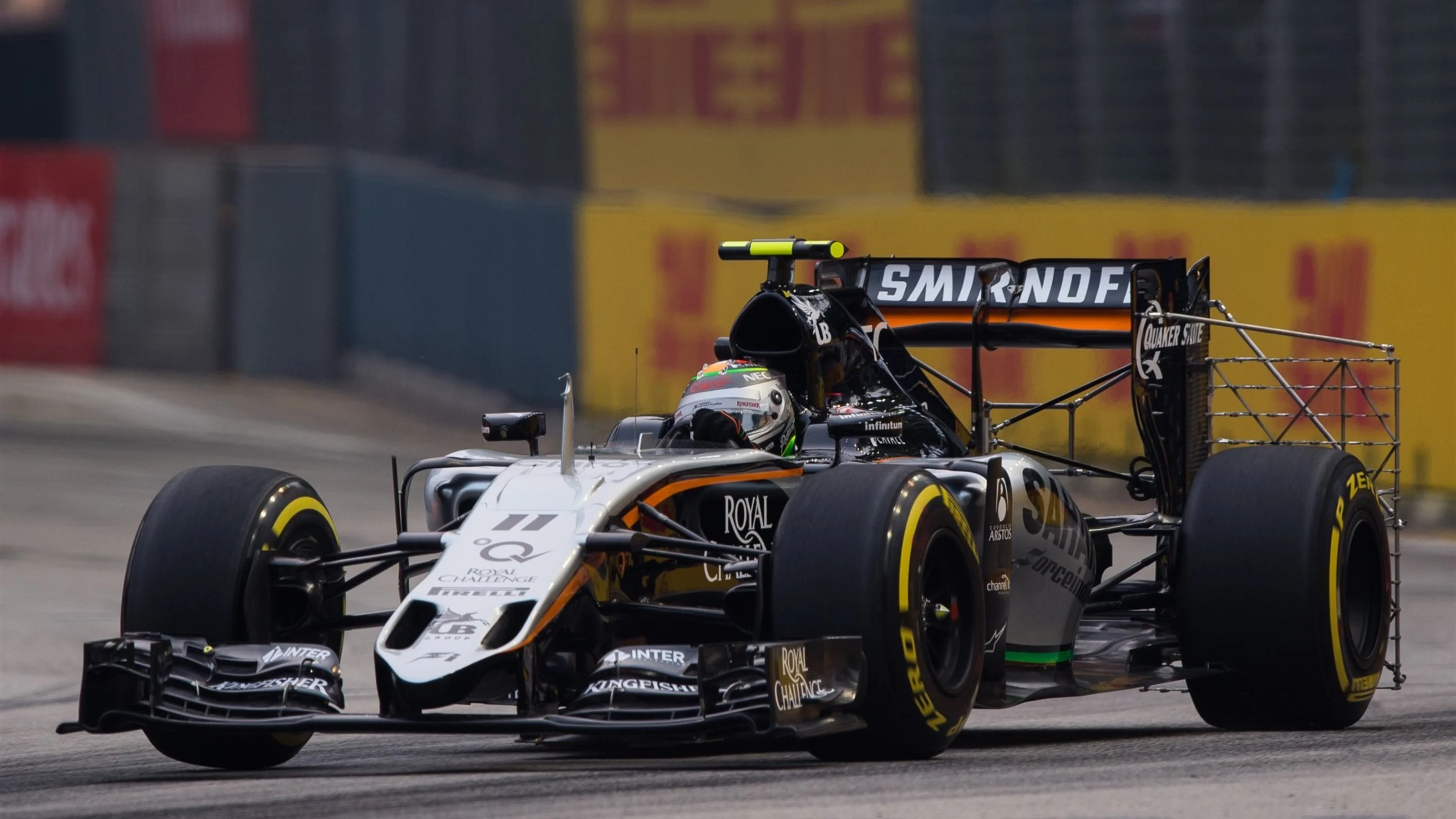 Sergio Perez (MEX) Force India VJM08 with aero sensor at Formula One World Championship, Rd13,