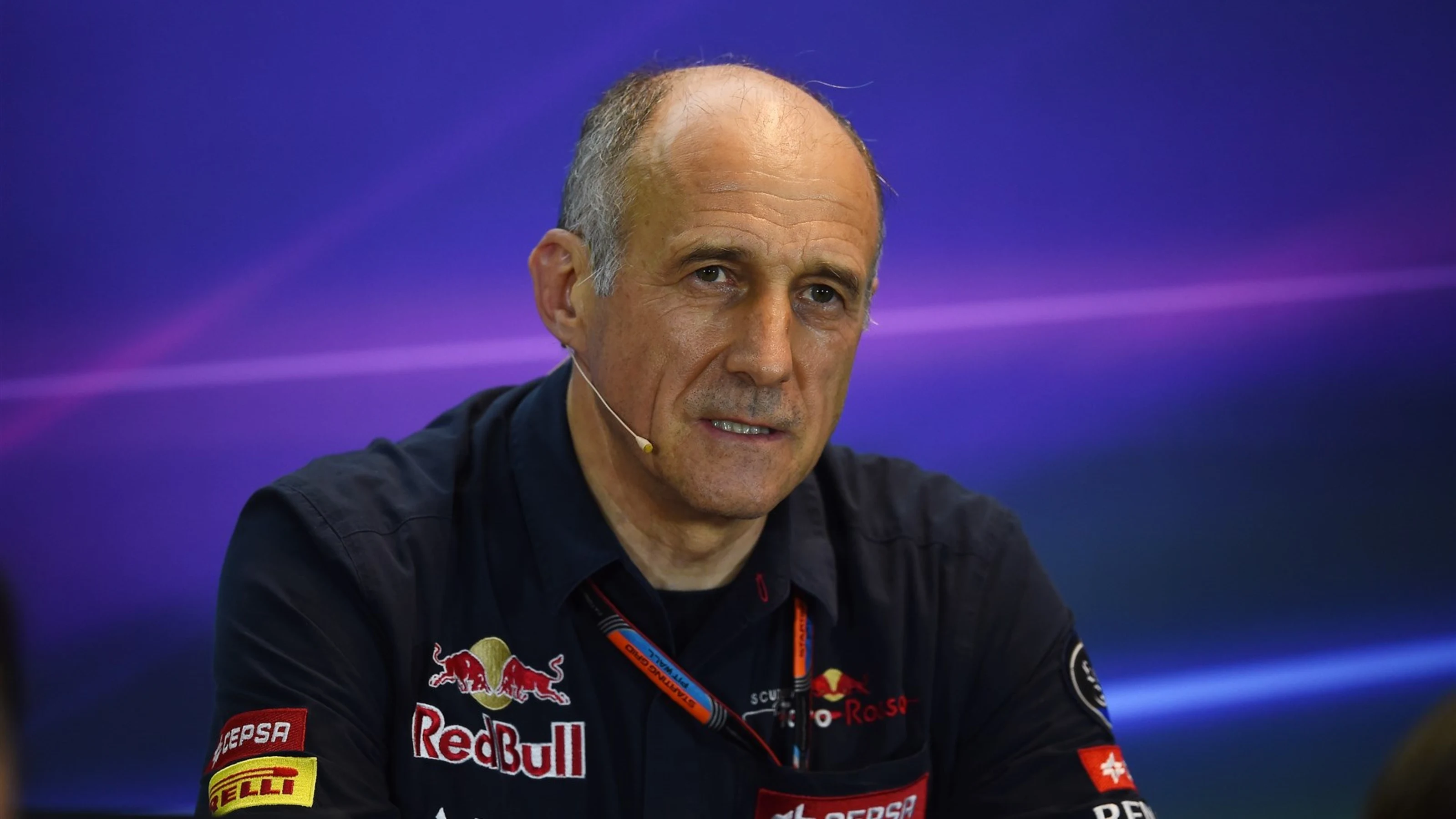 Franz Tost (AUT) Scuderia Toro Rosso Team Principal in the Press Conference at Formula One World