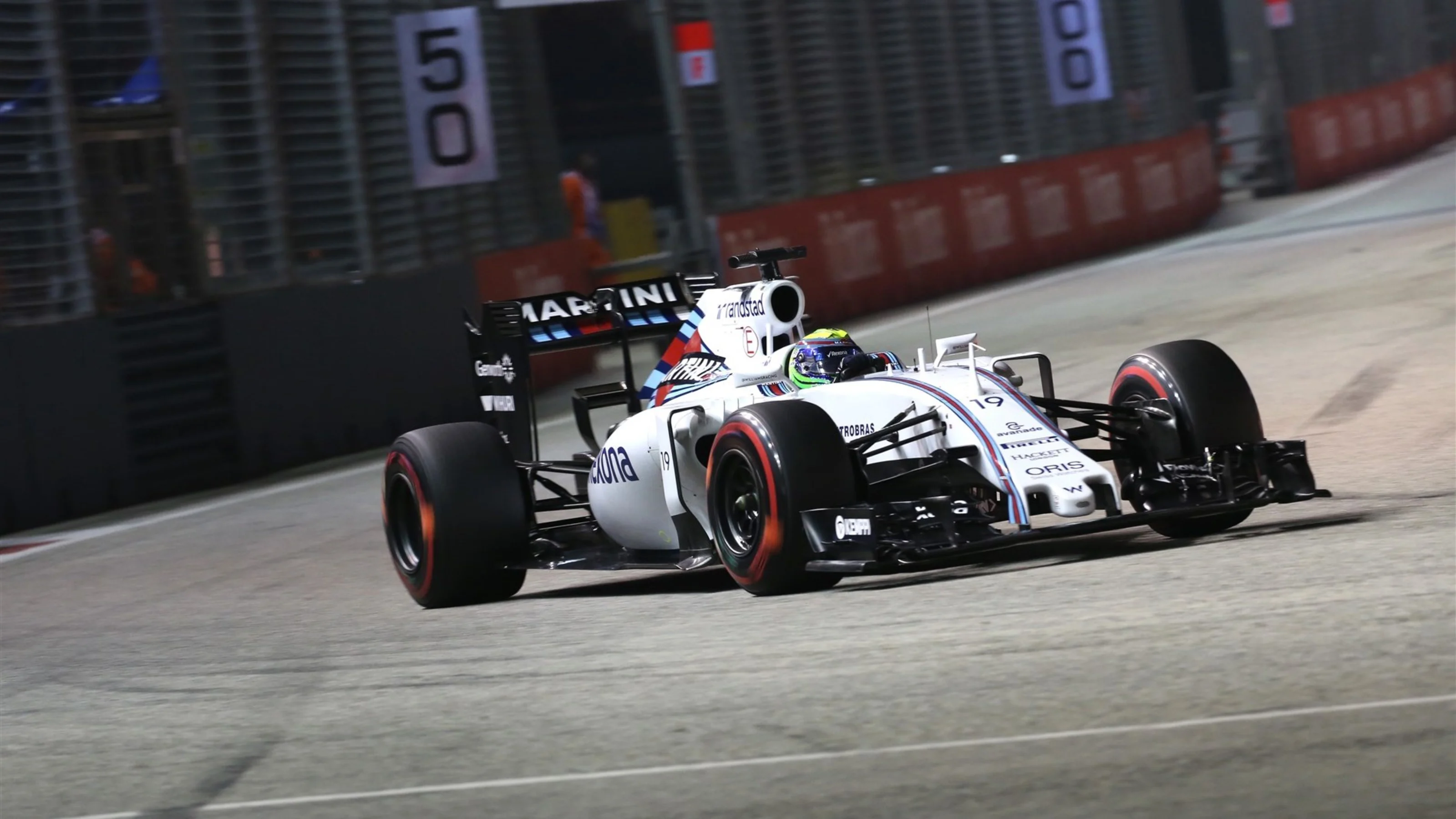 Felipe Massa (BRA) Williams FW37 at Formula One World Championship, Rd13, Singapore Grand Prix,