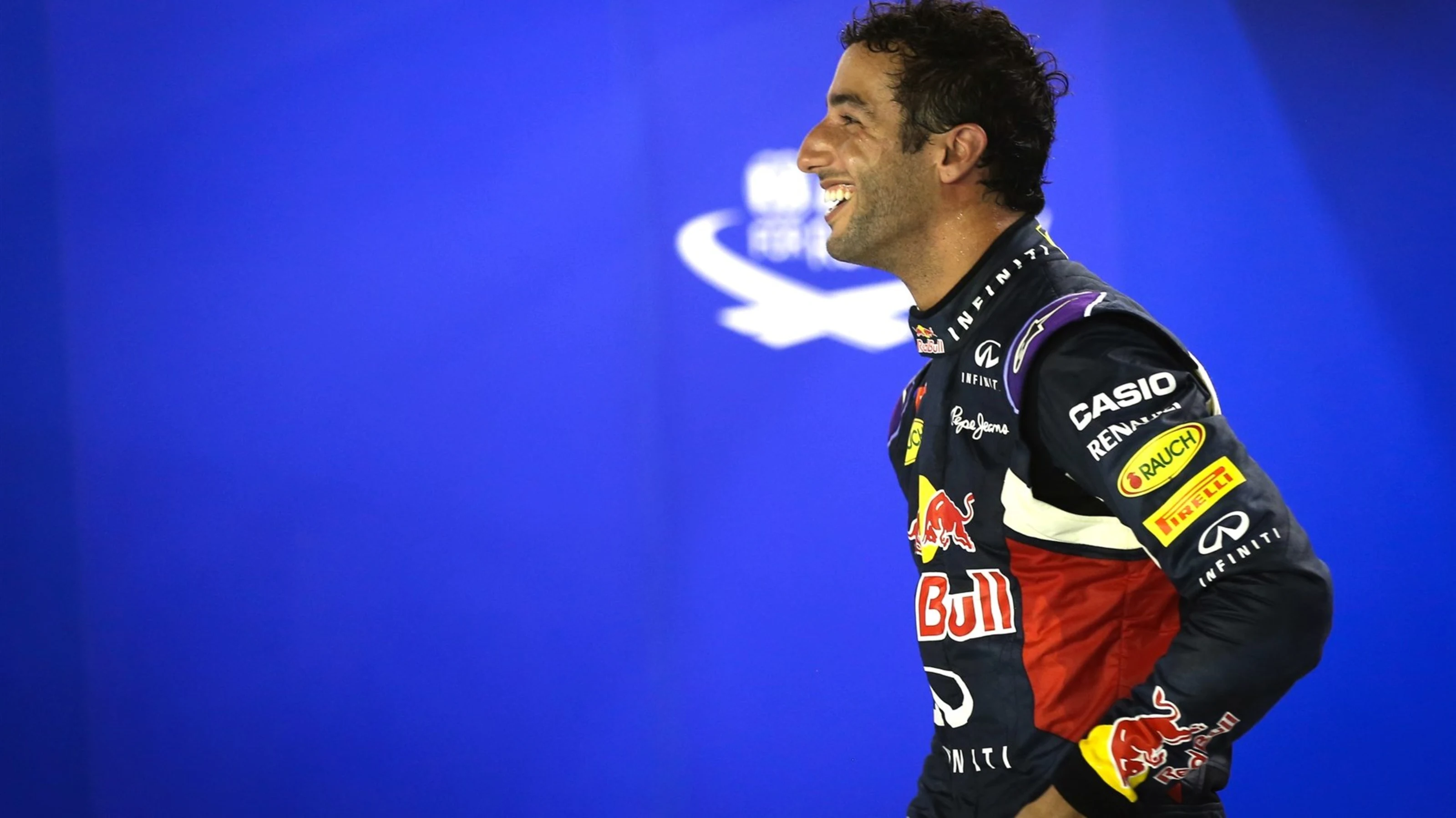 Daniel Ricciardo (AUS) Red Bull Racing in parc ferme at Formula One World Championship, Rd13,
