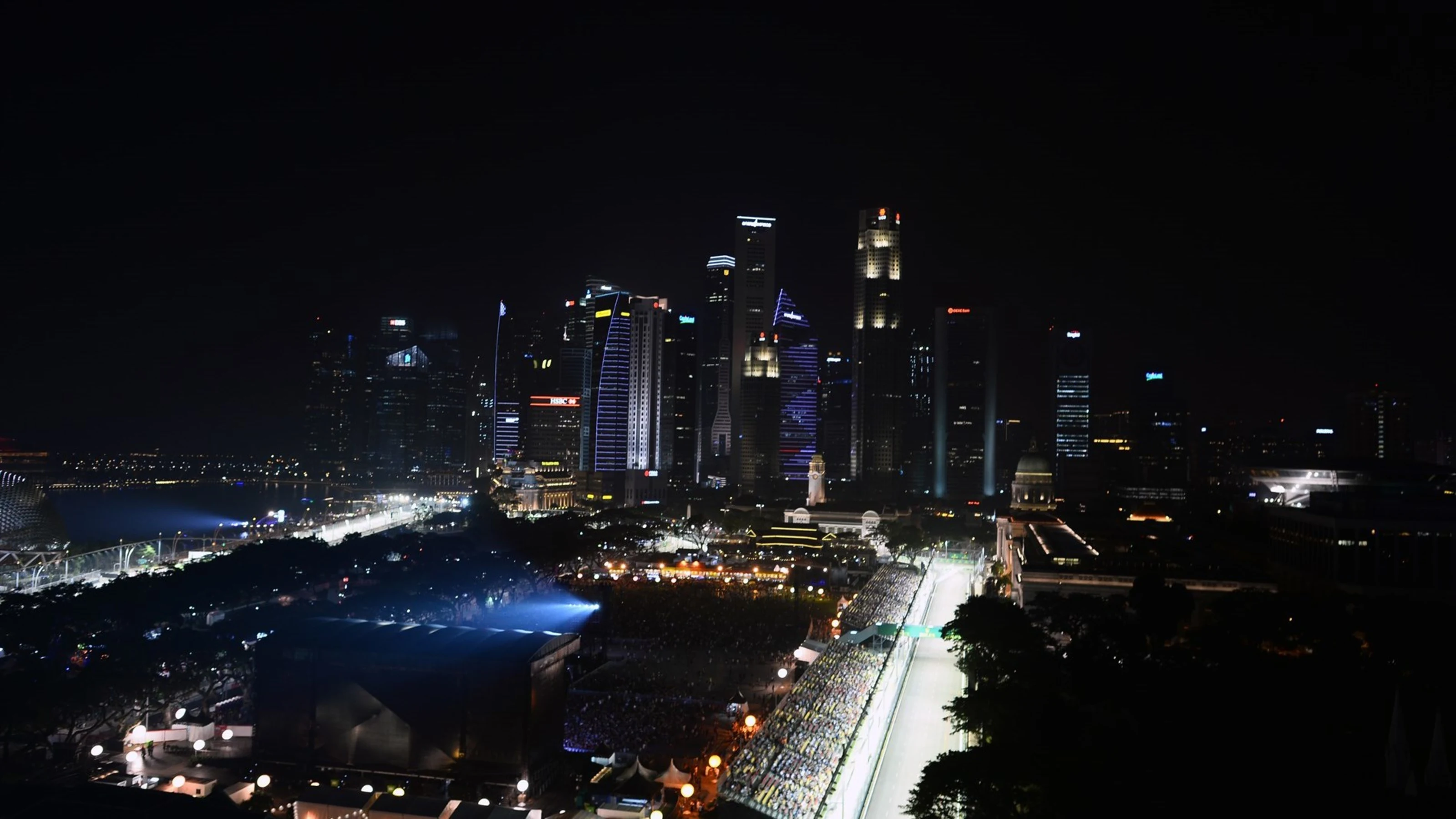 Scenic Track view at Formula One World Championship, Rd13, Singapore Grand Prix, Preparations,