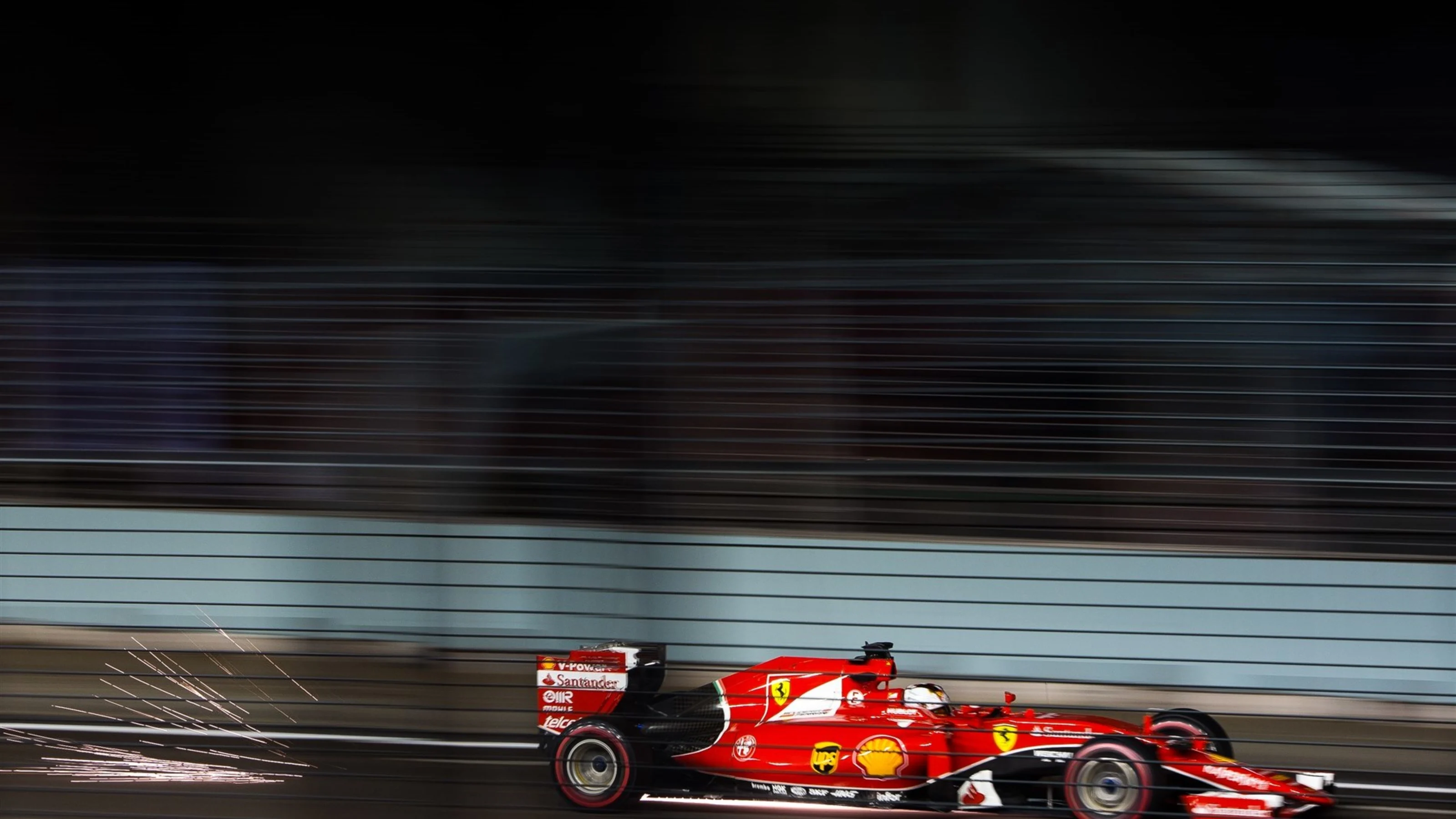 Sebastian Vettel (GER) Ferrari SF15-T at Formula One World Championship, Rd13, Singapore Grand