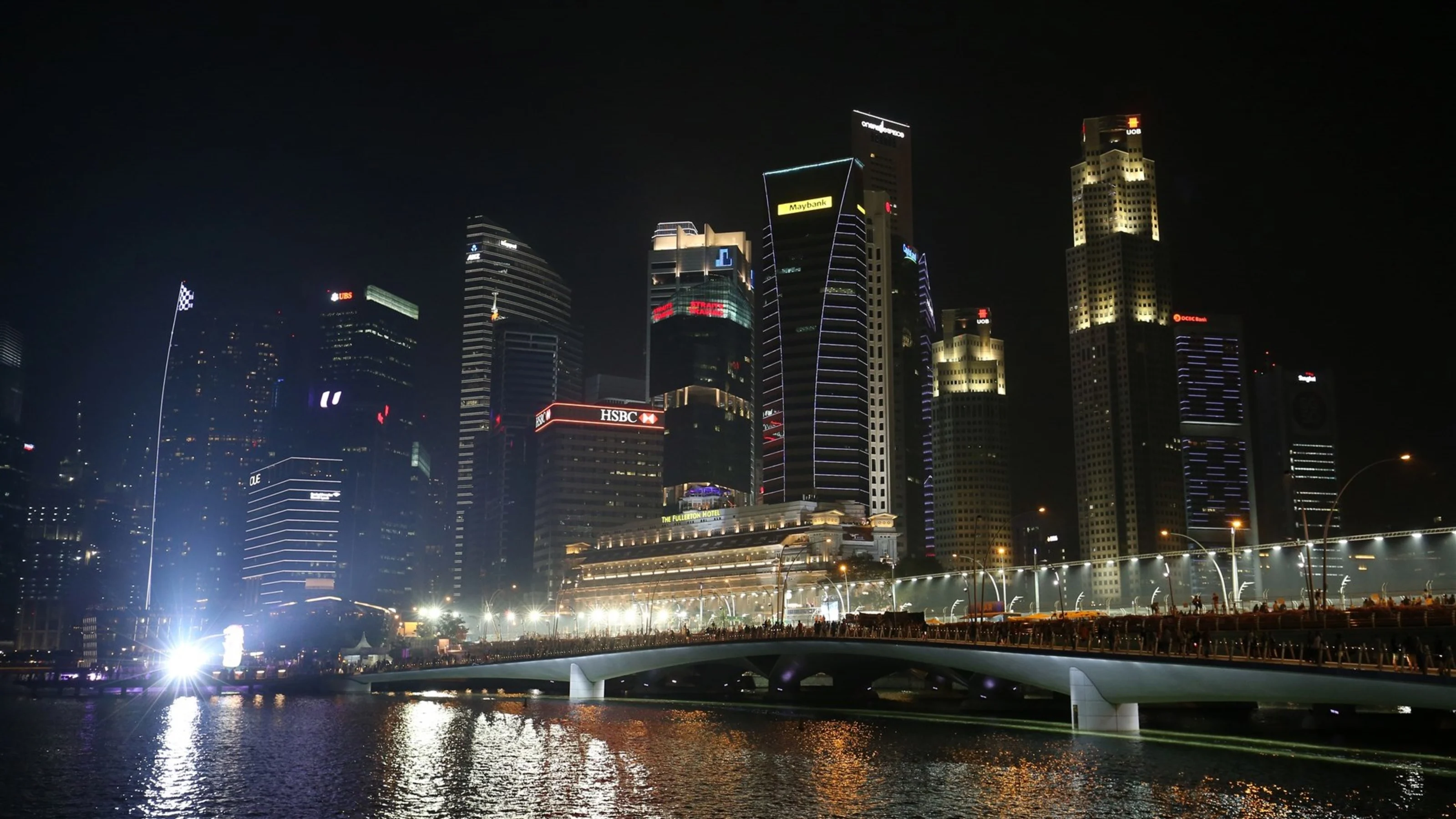 Scenic City view at Formula One World Championship, Rd13, Singapore Grand Prix, Qualifying, Marina