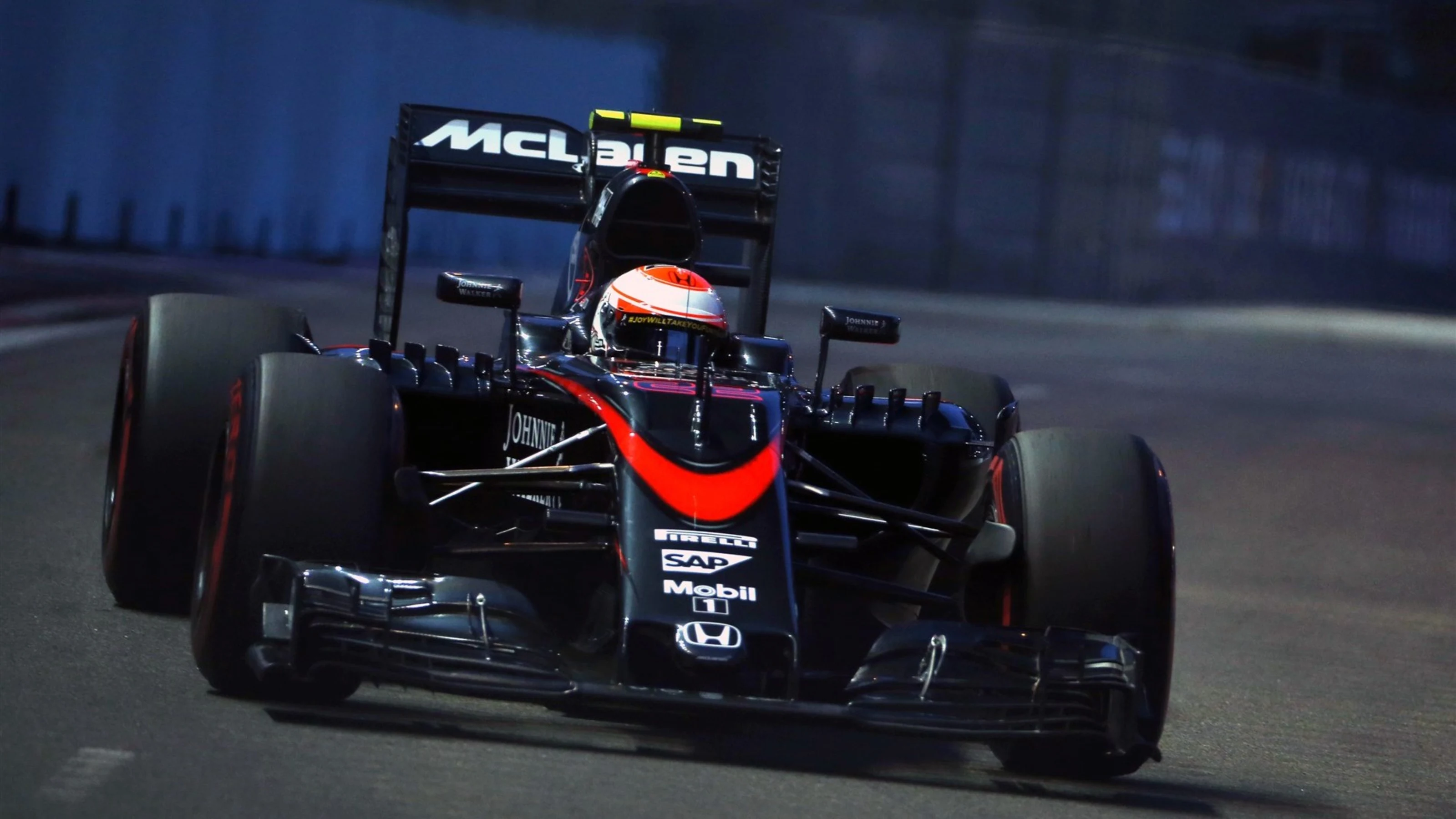 Jenson Button (GBR) McLaren MP4-30 at Formula One World Championship, Rd13, Singapore Grand Prix,