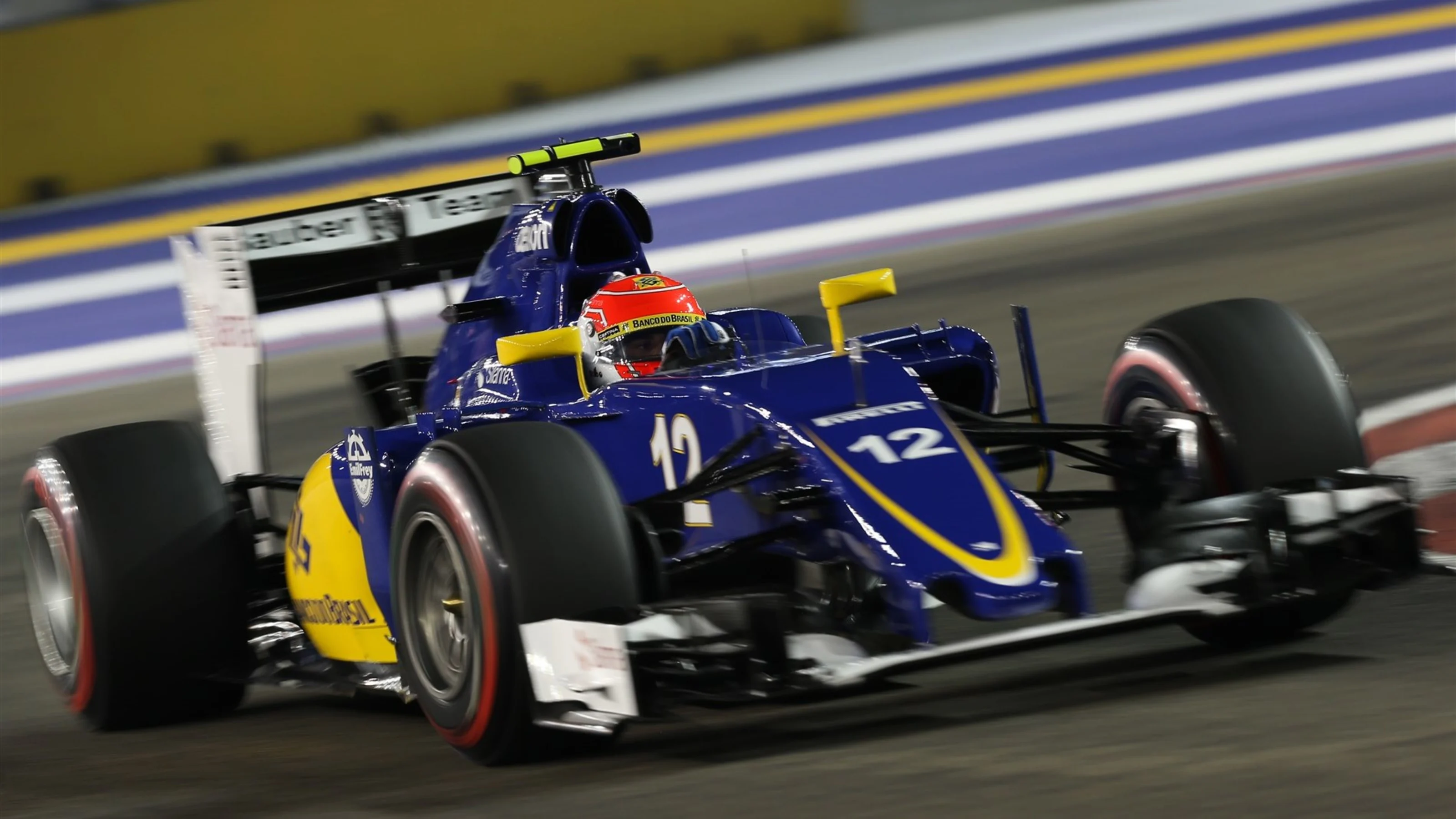 Felipe Nasr (BRA) Sauber C34 at Formula One World Championship, Rd13, Singapore Grand Prix,