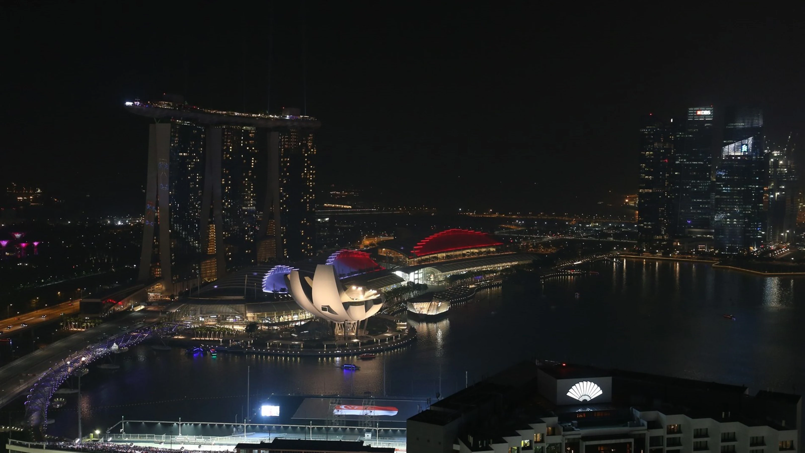 Scenic view at Formula One World Championship, Rd13, Singapore Grand Prix, Race, Marina Bay Street