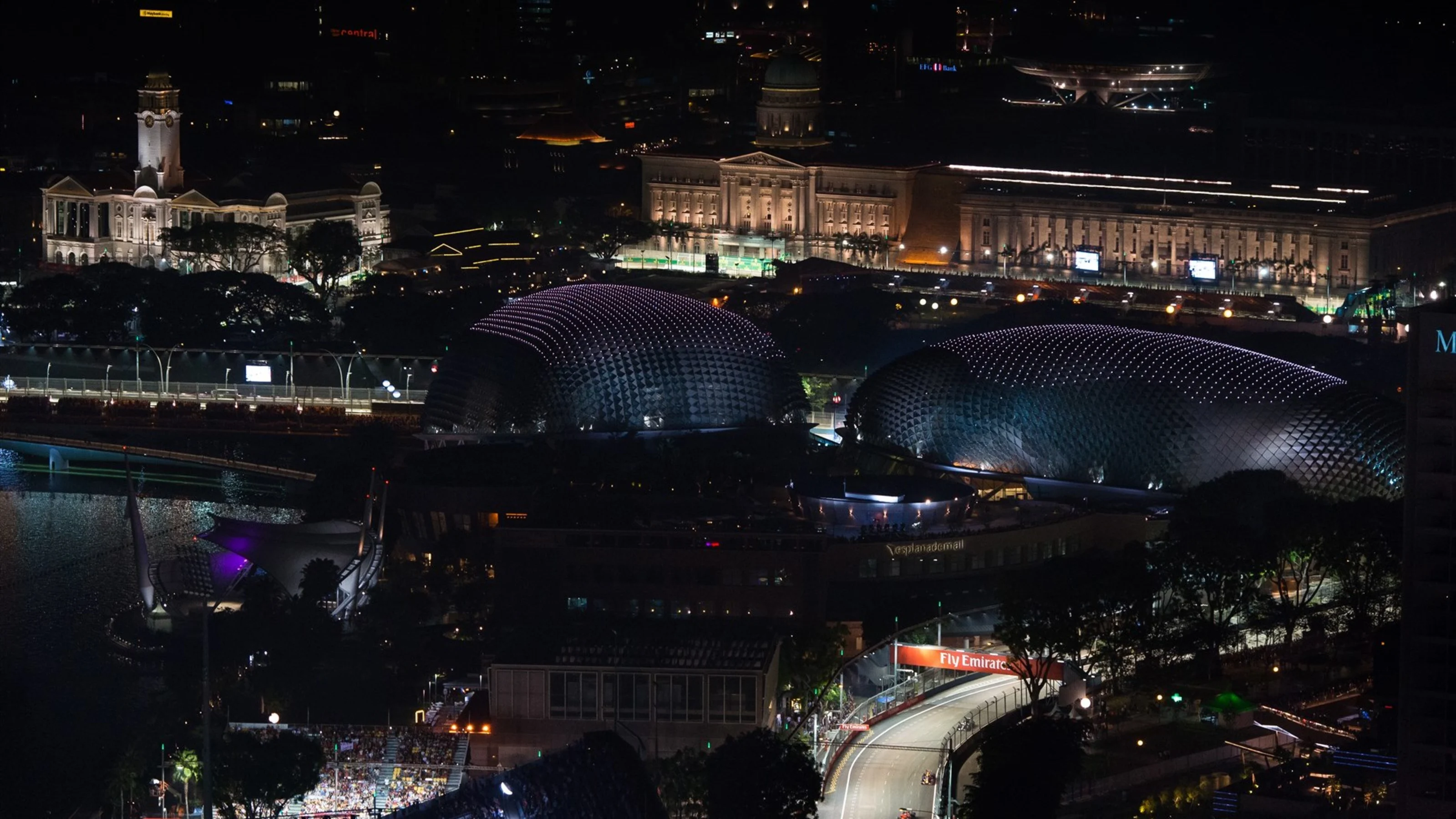 Scenic view at Formula One World Championship, Rd13, Singapore Grand Prix, Race, Marina Bay Street
