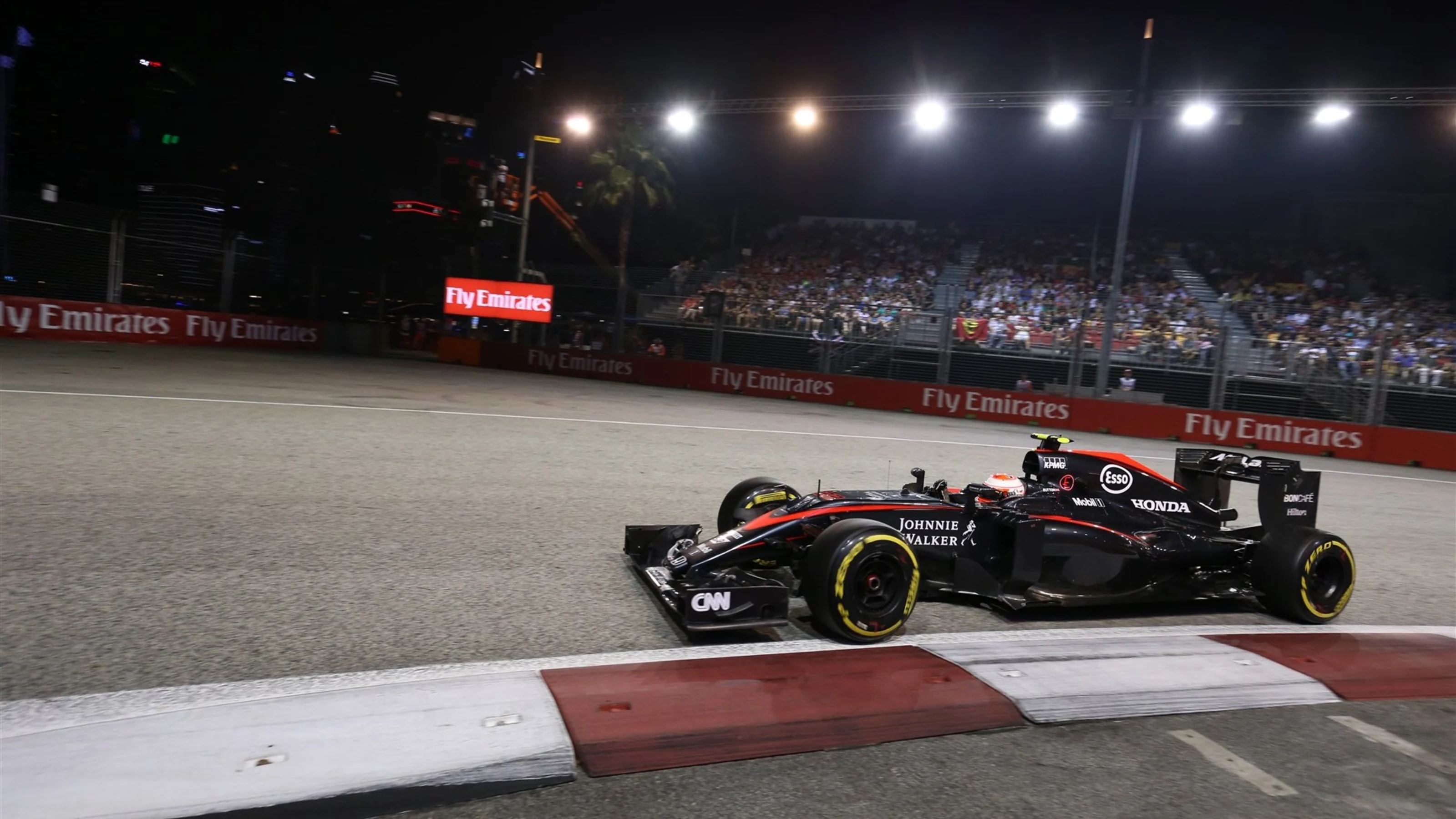 Jenson Button (GBR) McLaren MP4-30 at Formula One World Championship, Rd13, Singapore Grand Prix,