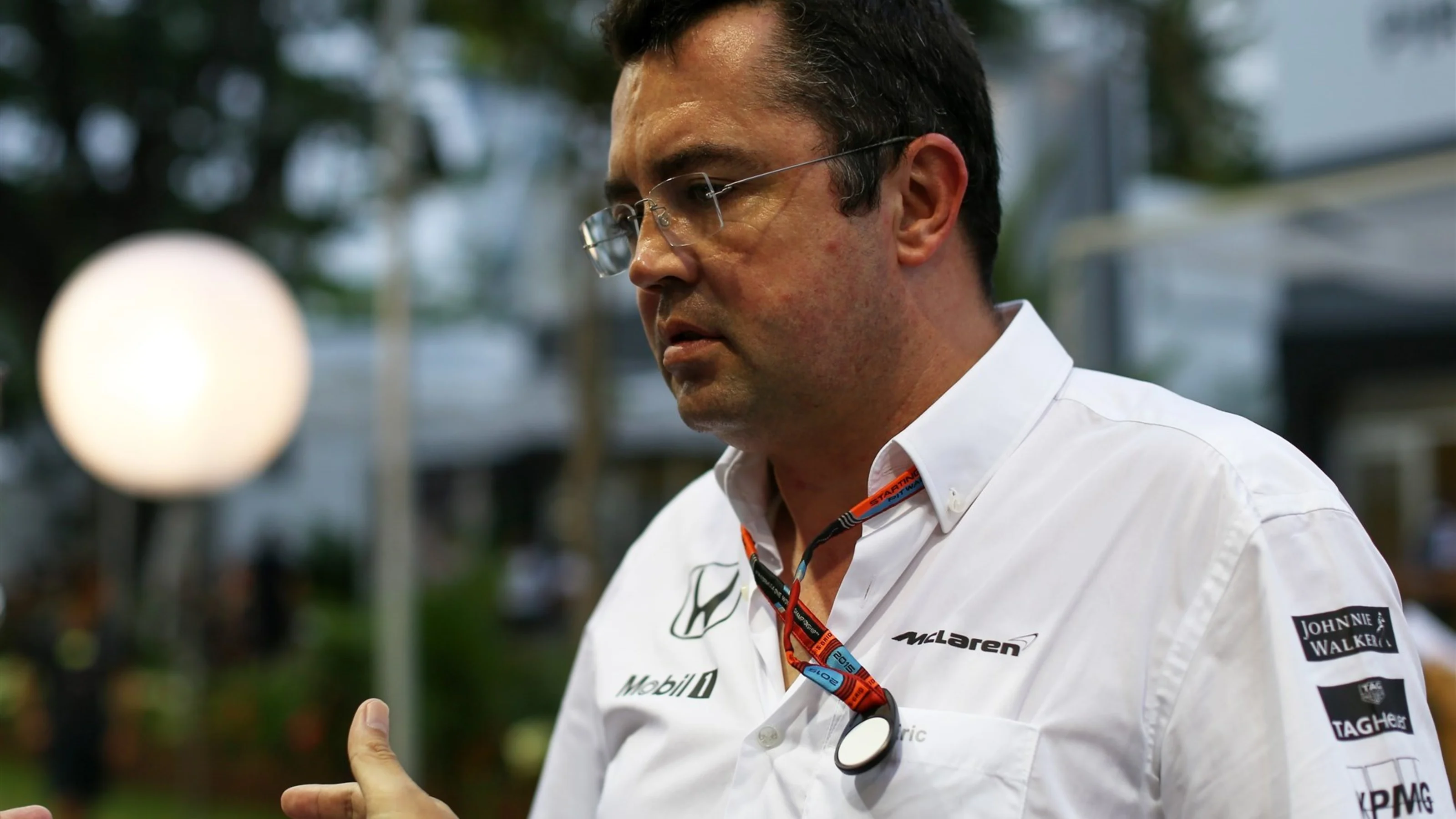 Eric Boullier (FRA) McLaren Racing Director at Formula One World Championship, Rd13, Singapore