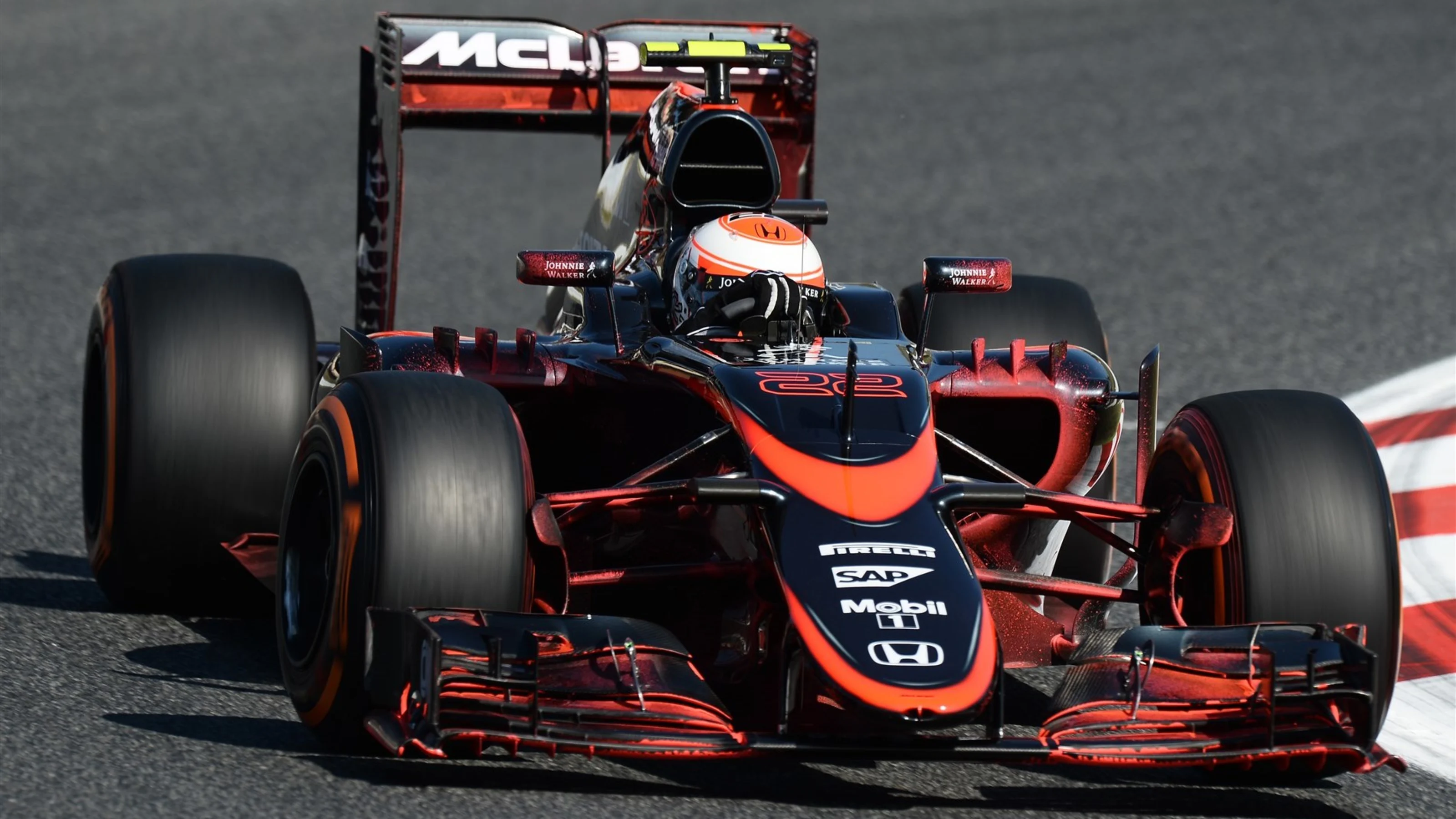Jenson Button (GBR) McLaren MP4-30 at Formula One World Championship, Rd5, Spanish Grand Prix