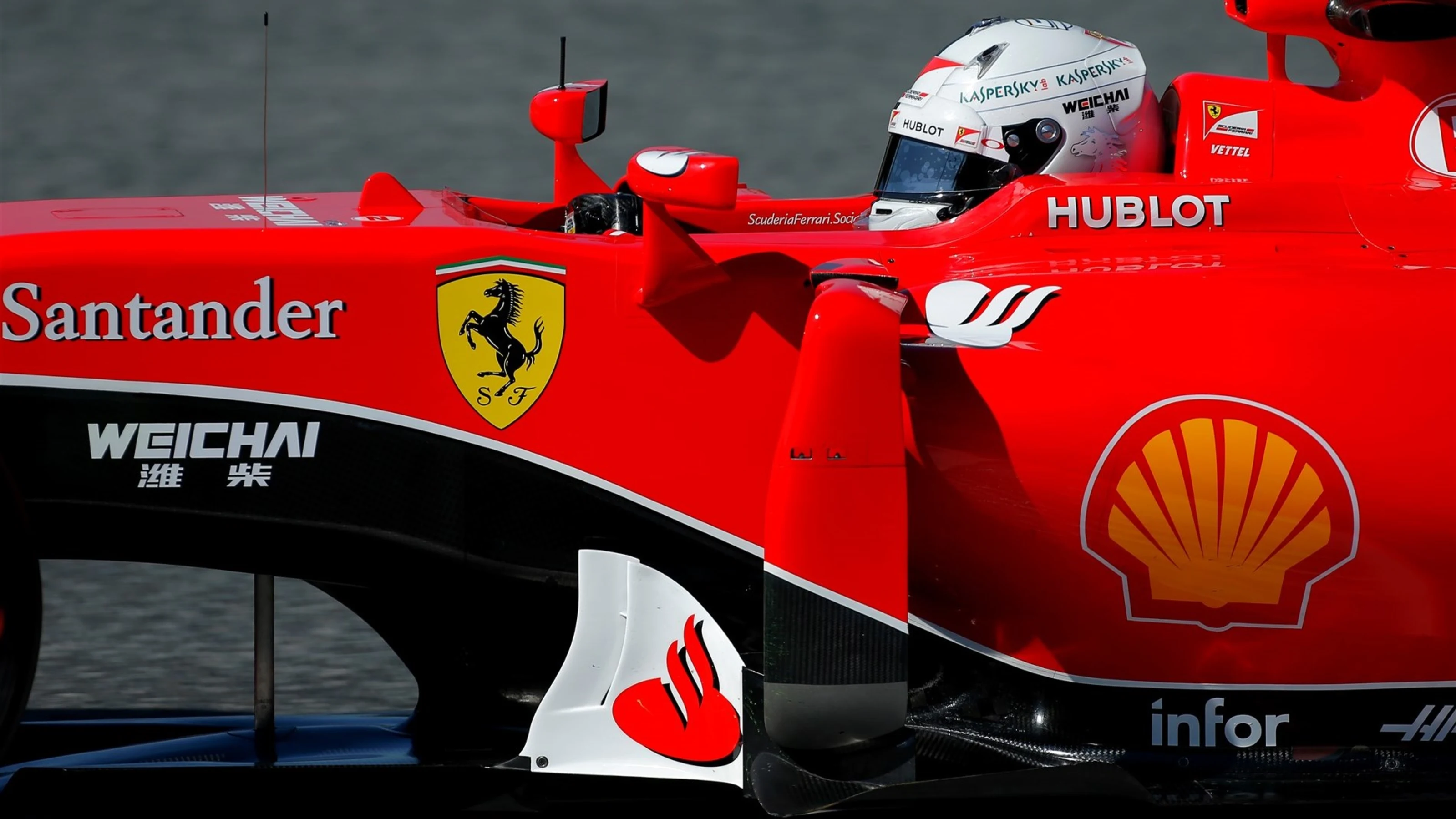 Sebastian Vettel (GER) Ferrari SF15-T at Formula One World Championship, Rd5, Spanish Grand Prix