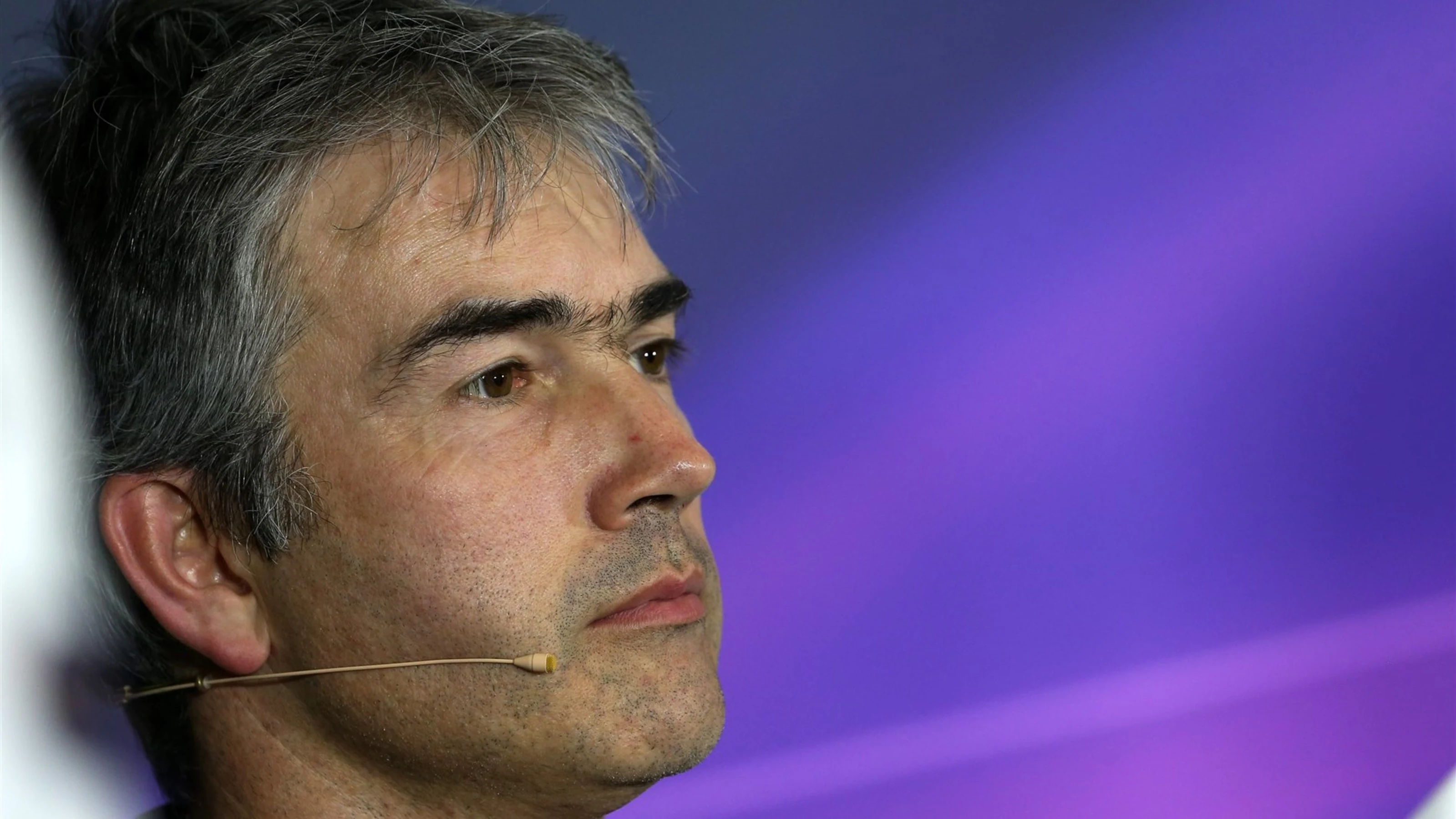 Nick Chester (GBR) Lotus Technical Director. Formula in the Press Conference at Formula One World