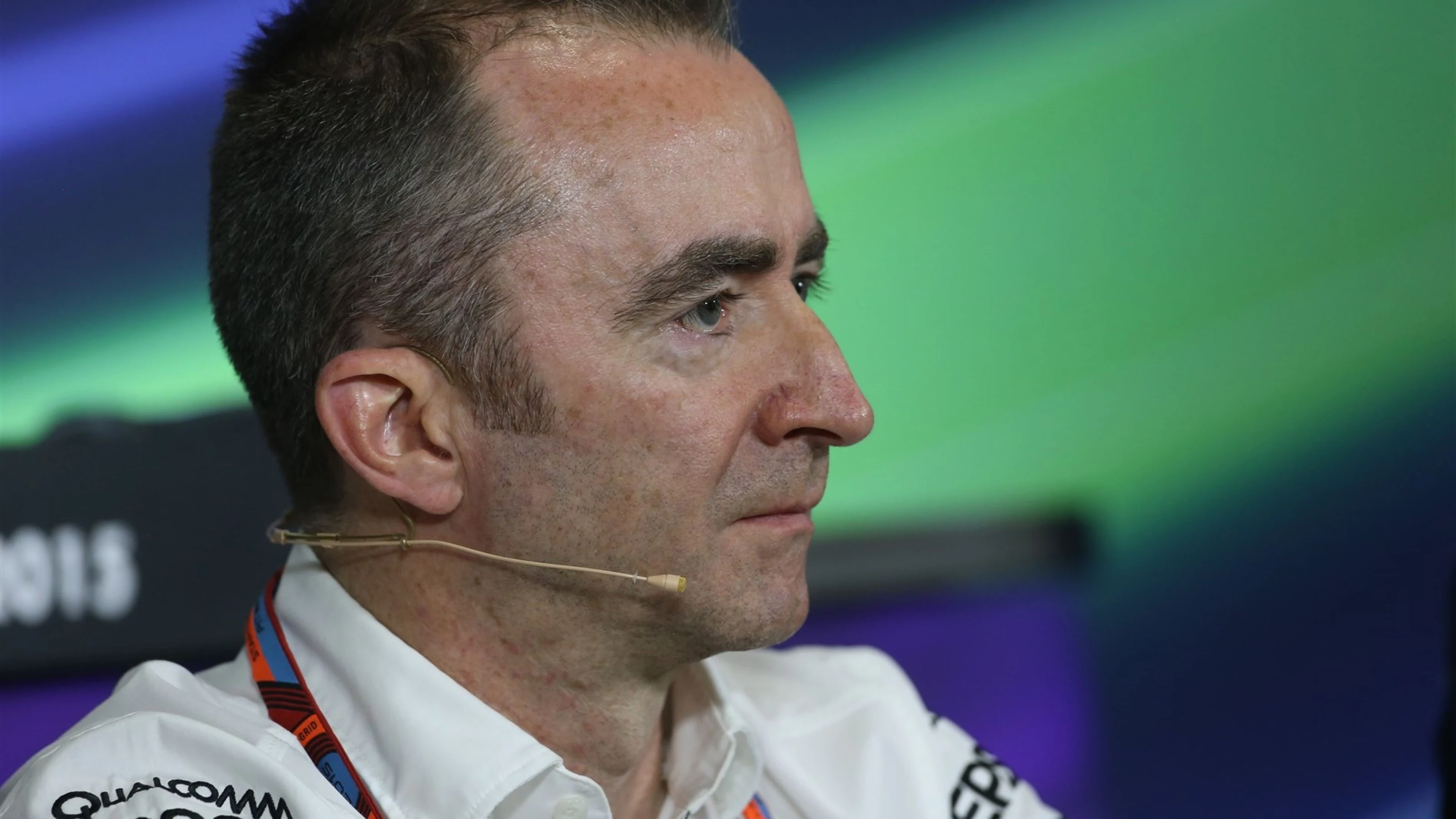 Paddy Lowe (GBR) Mercedes AMG F1 Executive Director (Technical) in the Press Conference at Formula
