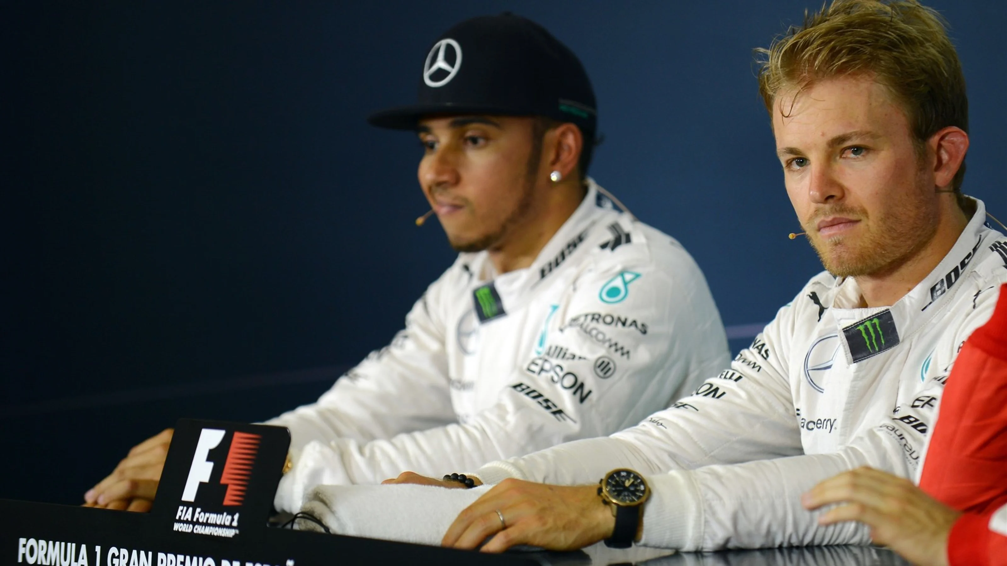 Nico Rosberg (GER) Mercedes AMG F1 at the Qualifying Press Conference at Formula One World
